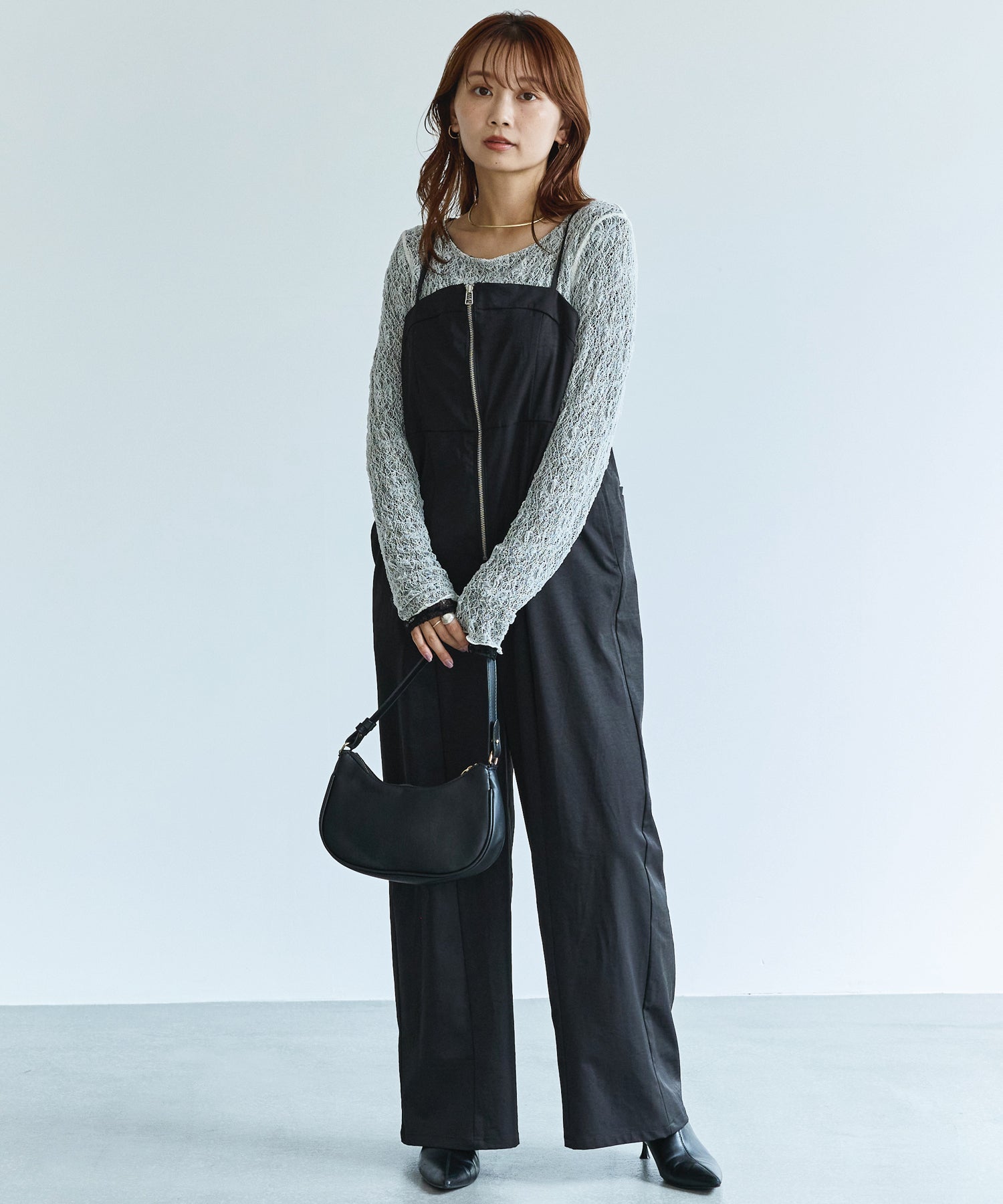 リバーシブルレースプルオーバー