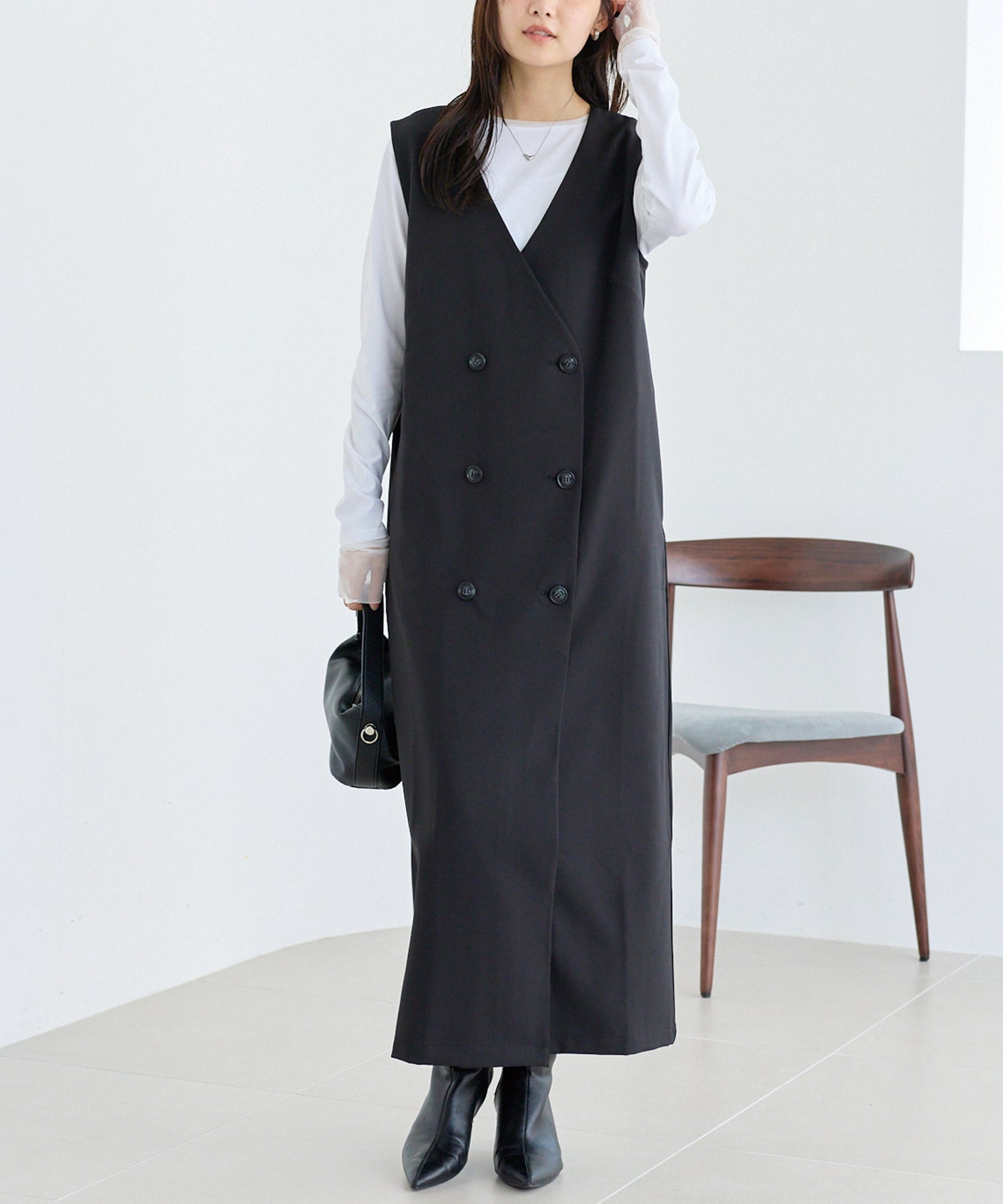 ブラック　model:160cm 着用サイズ:M