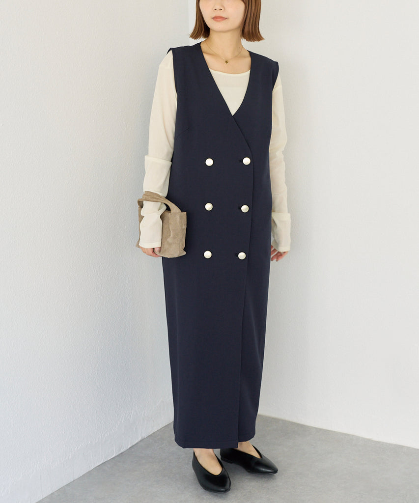 ネイビー　model:156cm 着用サイズ:M