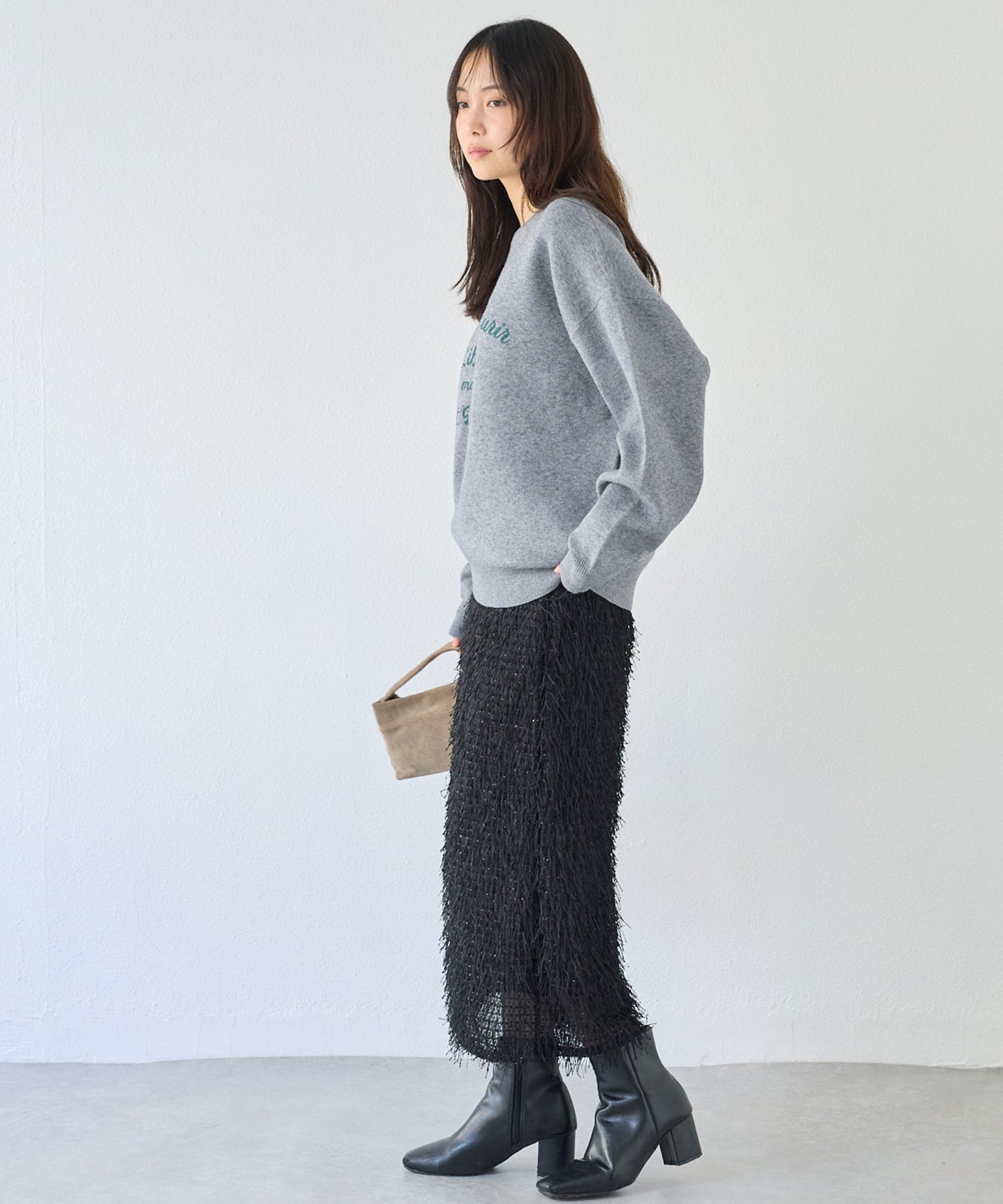 ラメジャガードナロースカート