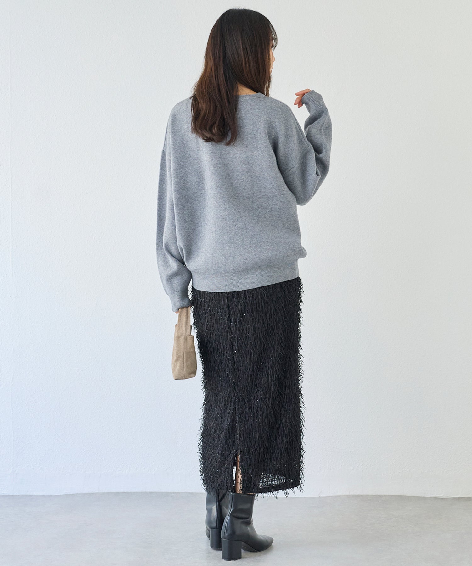 ラメジャガードナロースカート