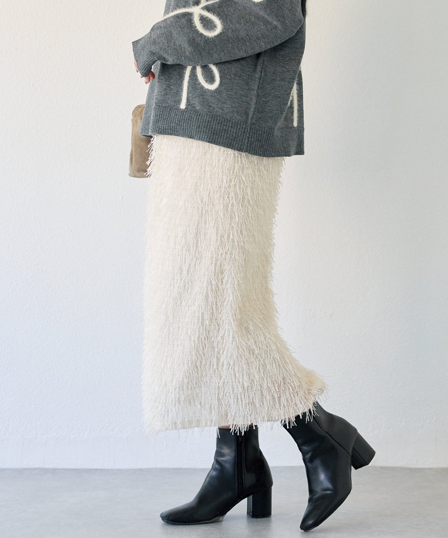 ラメジャガードナロースカート