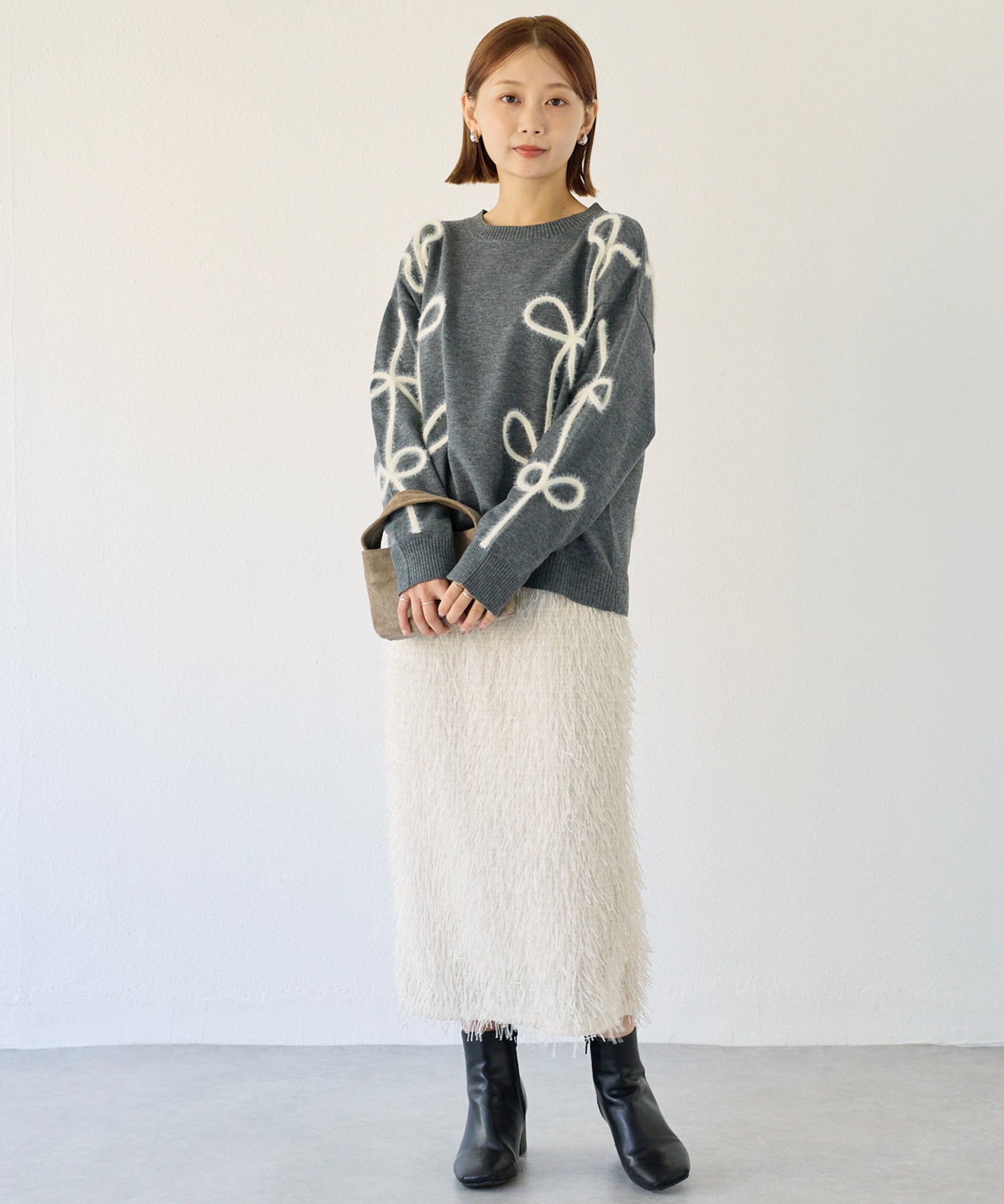 ラメジャガードナロースカート