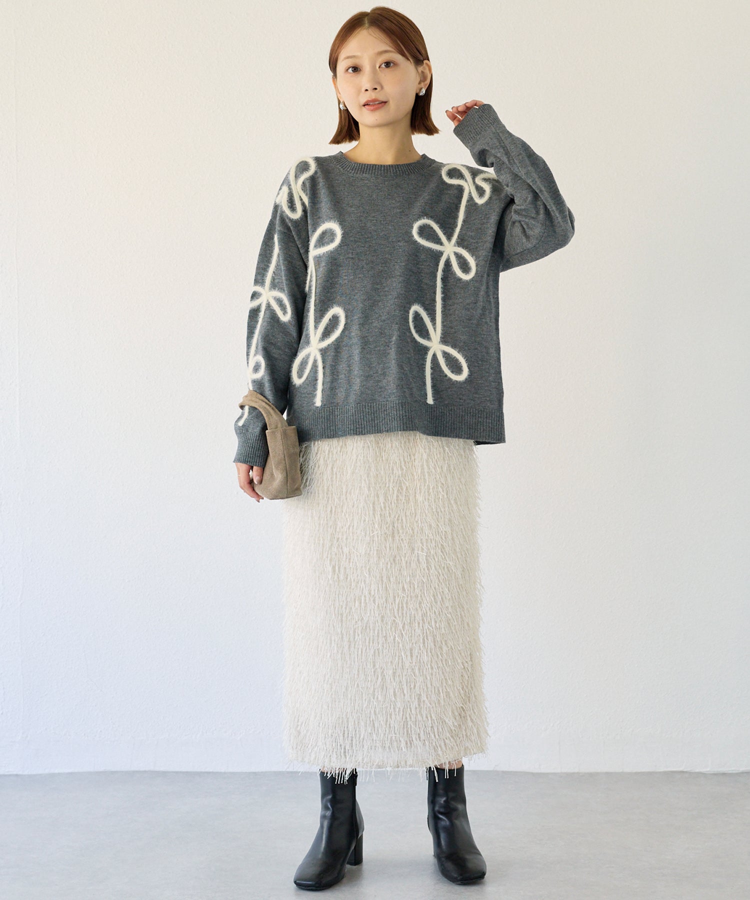 ラメジャガードナロースカート