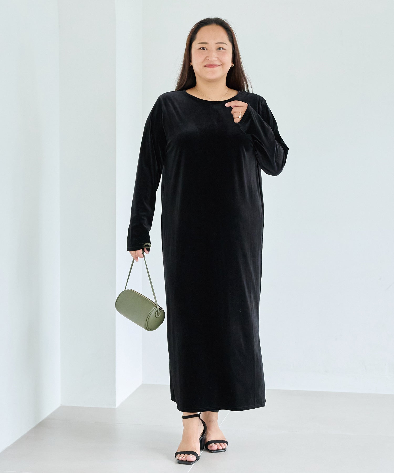 ブラック　model:161cm 着用サイズ:3L