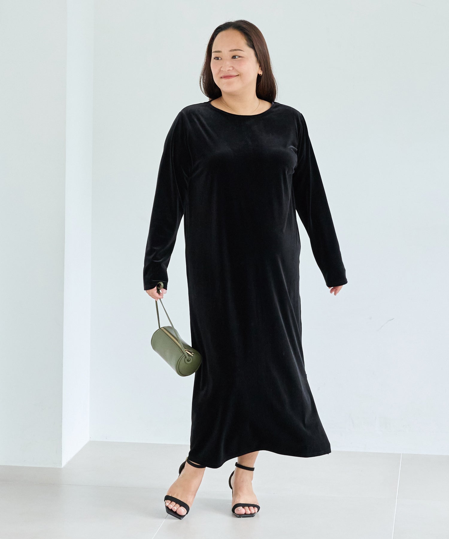 ブラック　model:161cm 着用サイズ:3L