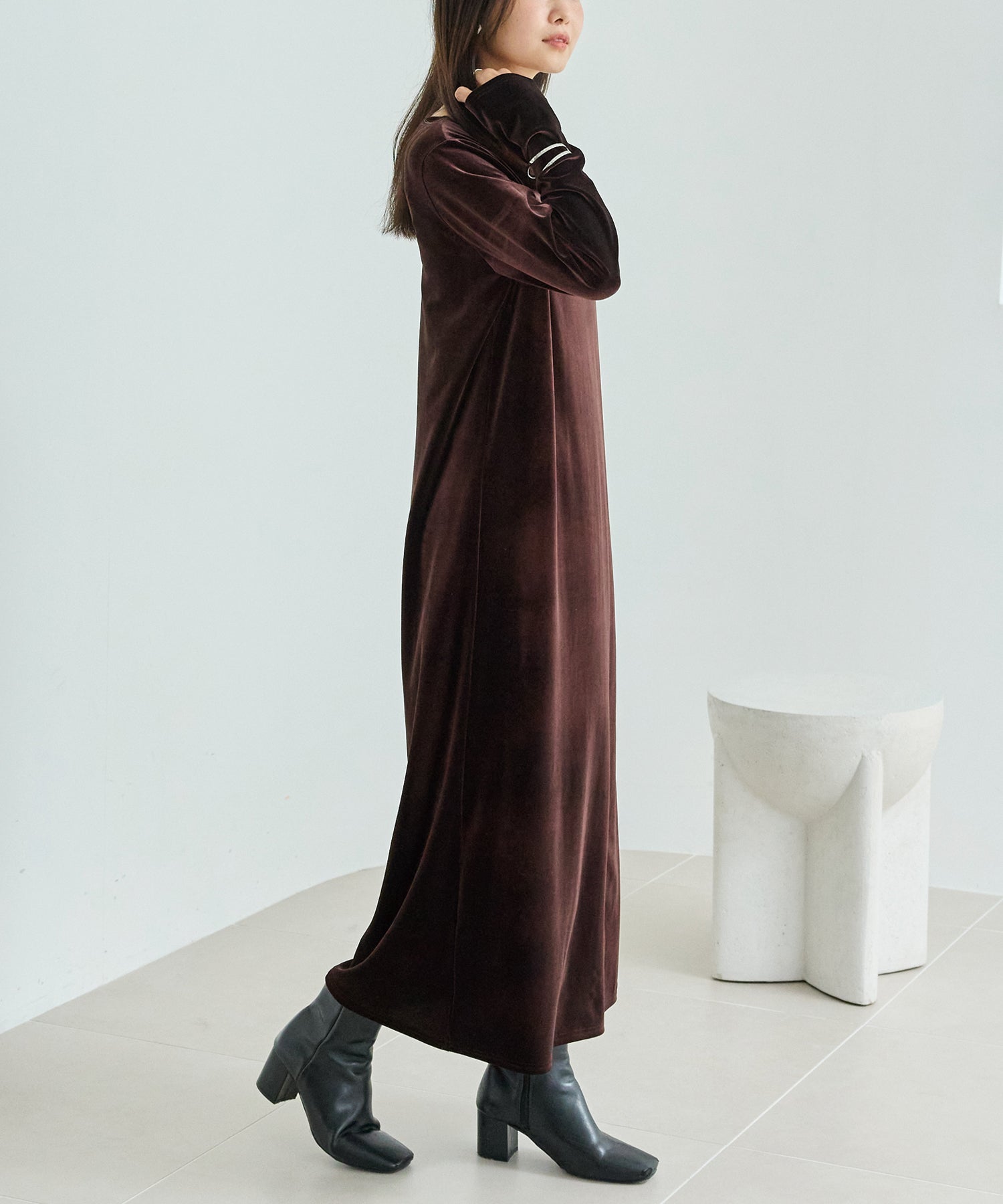 ベロアワンピース