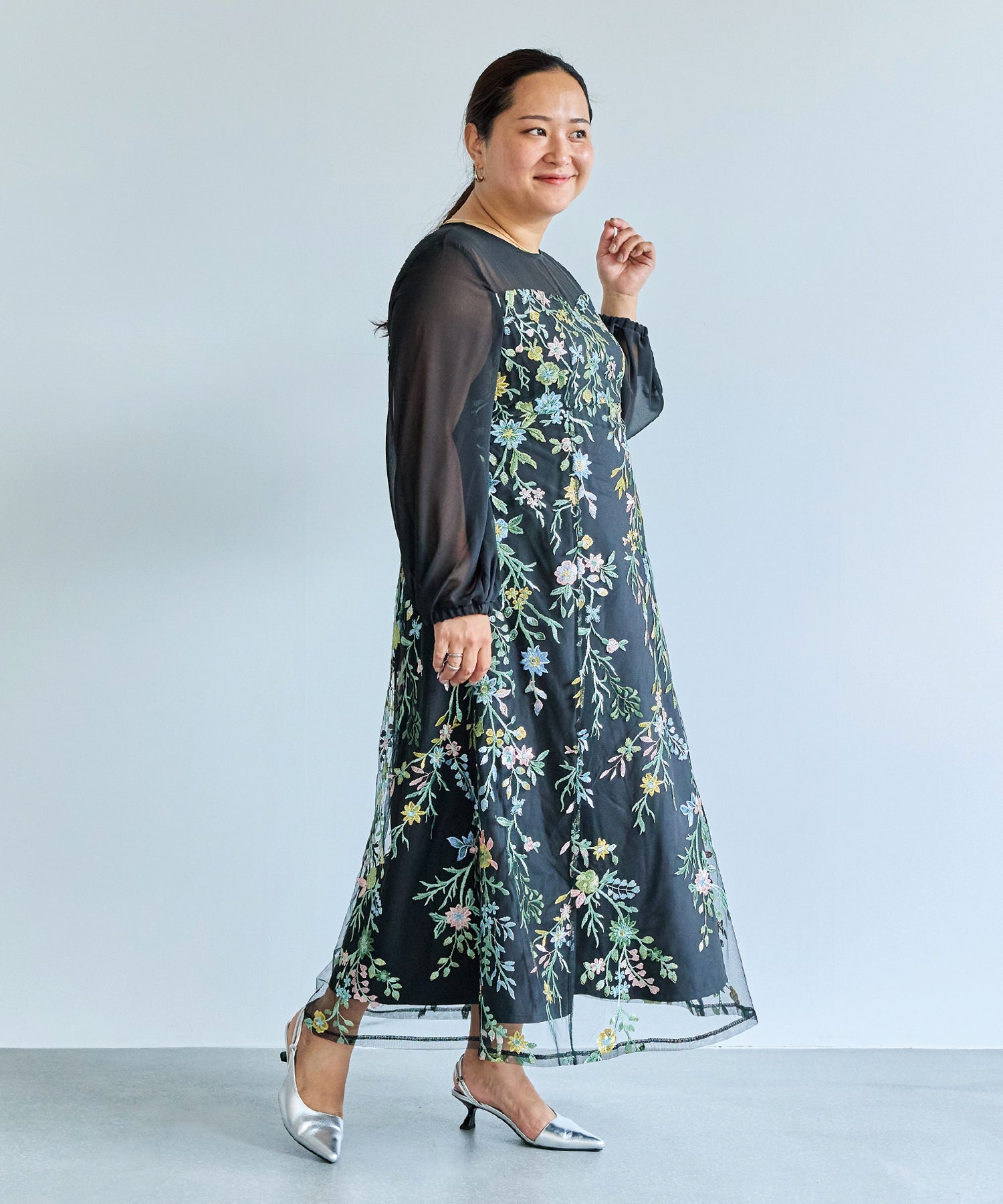 ブラック　model:161cm 着用サイズ:3L