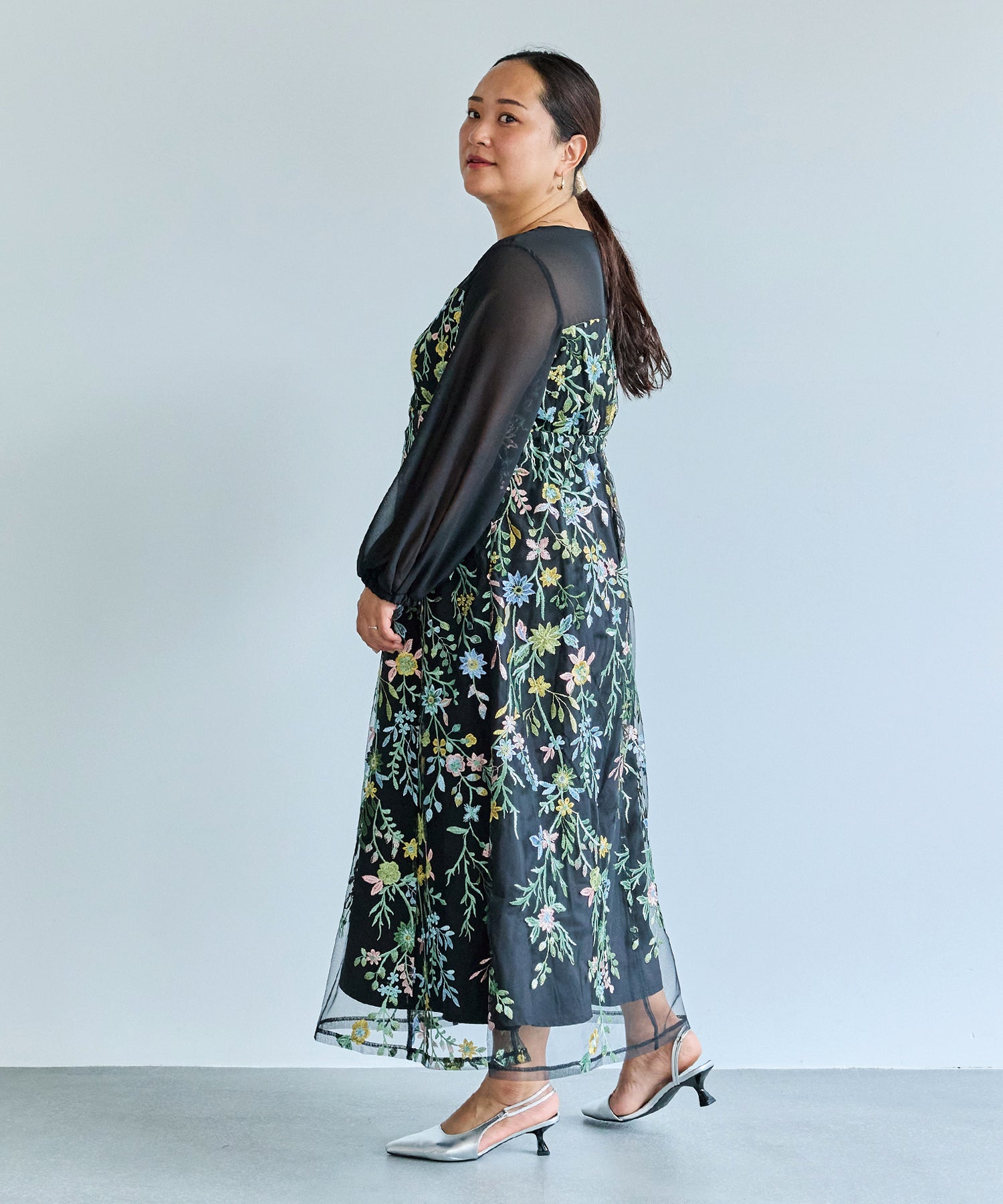 ブラック　model:161cm 着用サイズ:3L