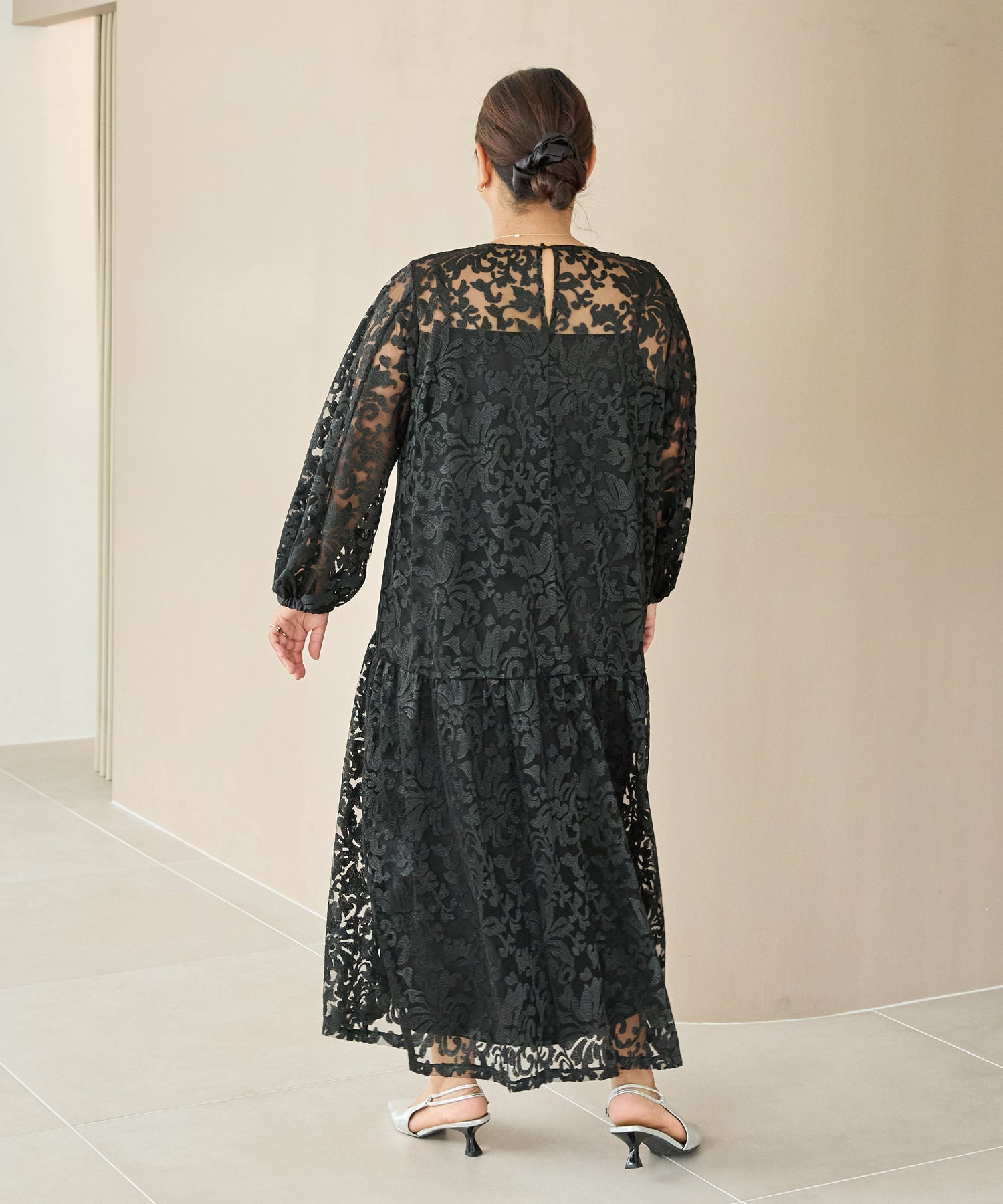 ブラック　model:161cm 着用サイズ:3L