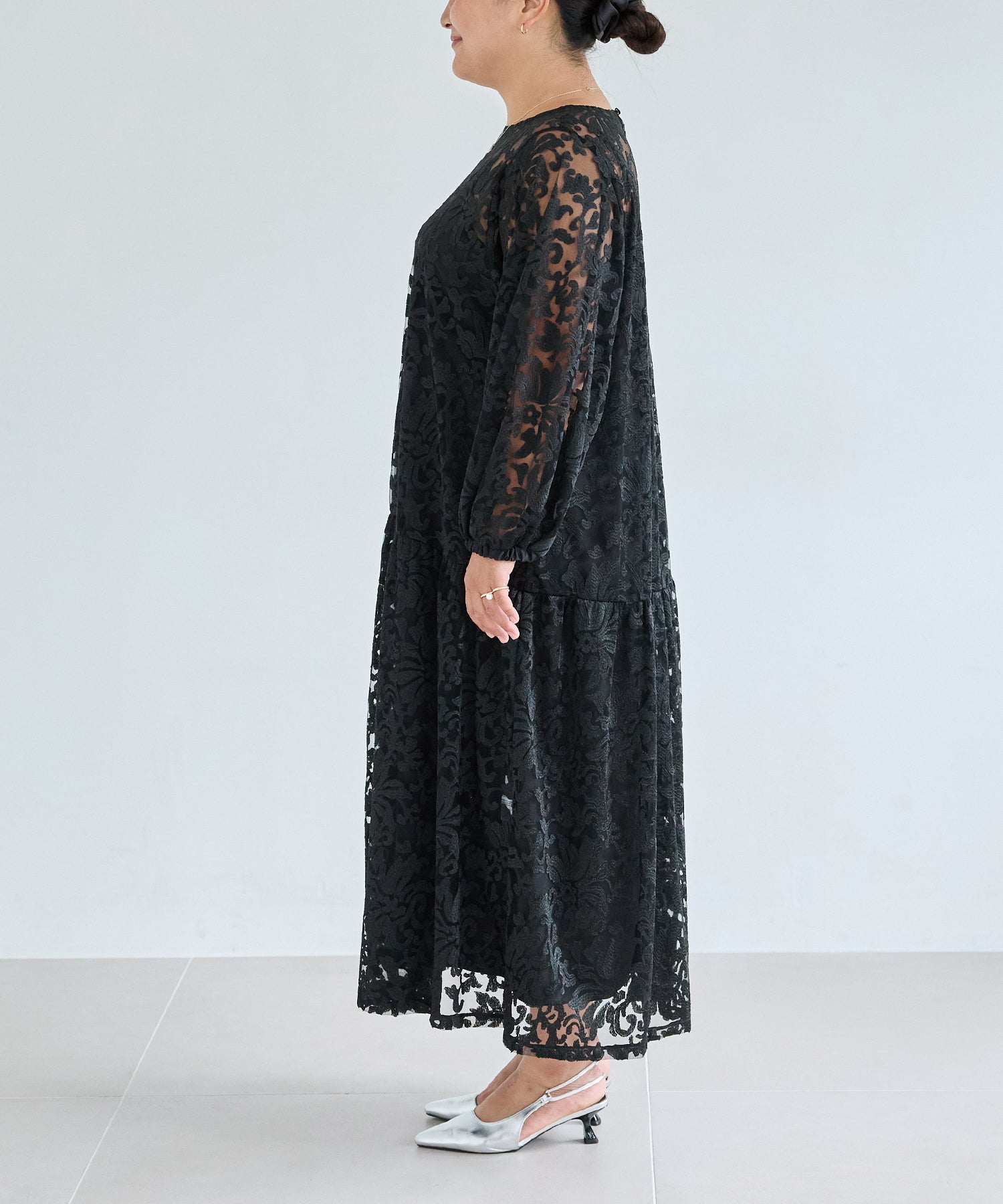 サイド　model:161cm 着用サイズ:3L