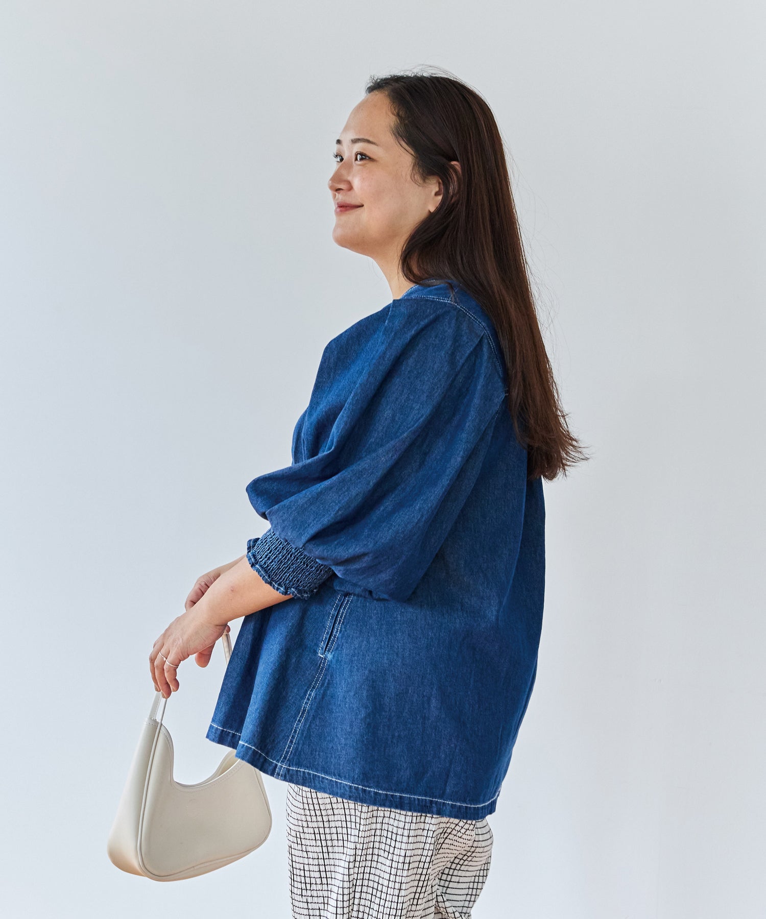 ネイビー　model:161cm 着用サイズ:3L