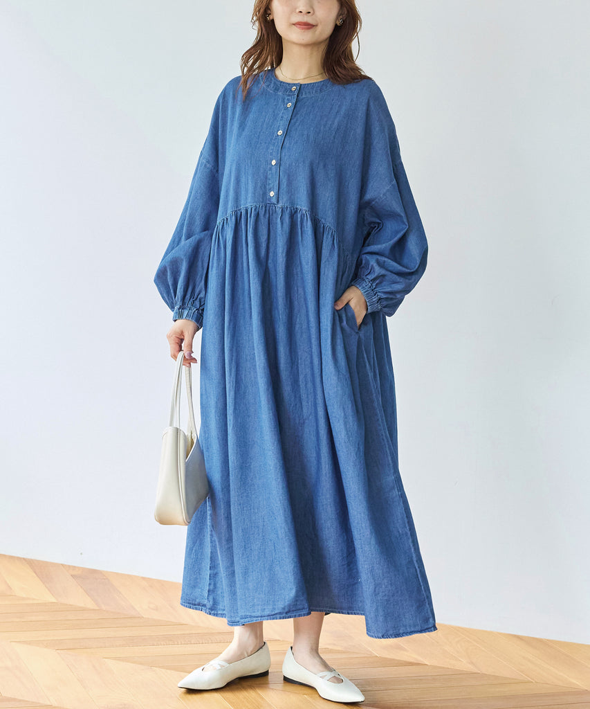 ブルー　model:156cm 着用サイズ:M