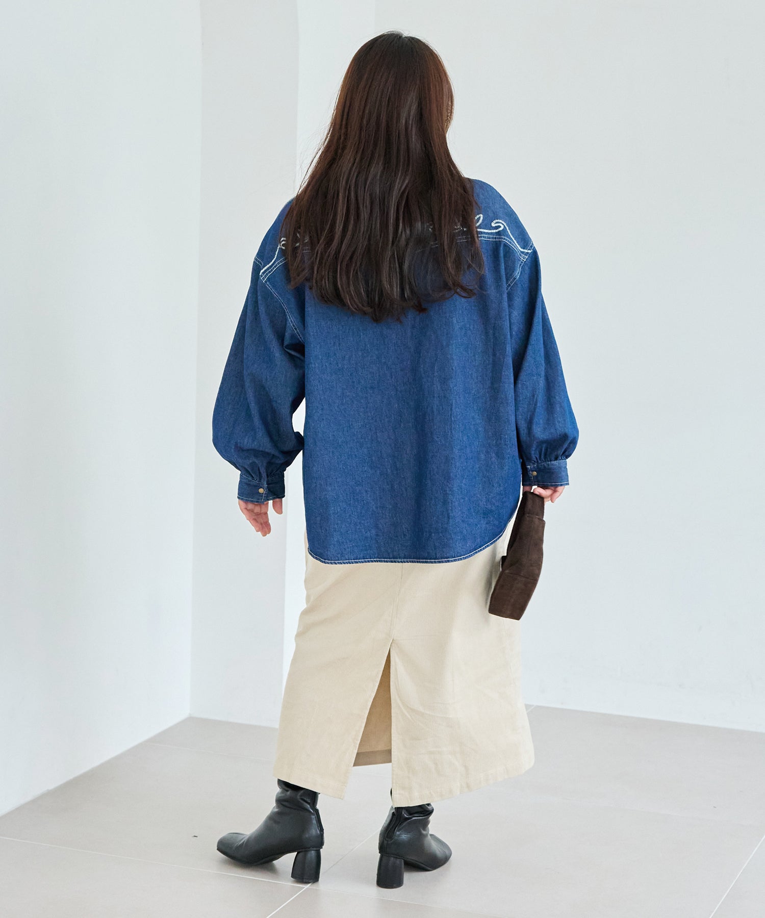 ネイビー　model:161cm 着用サイズ:3L