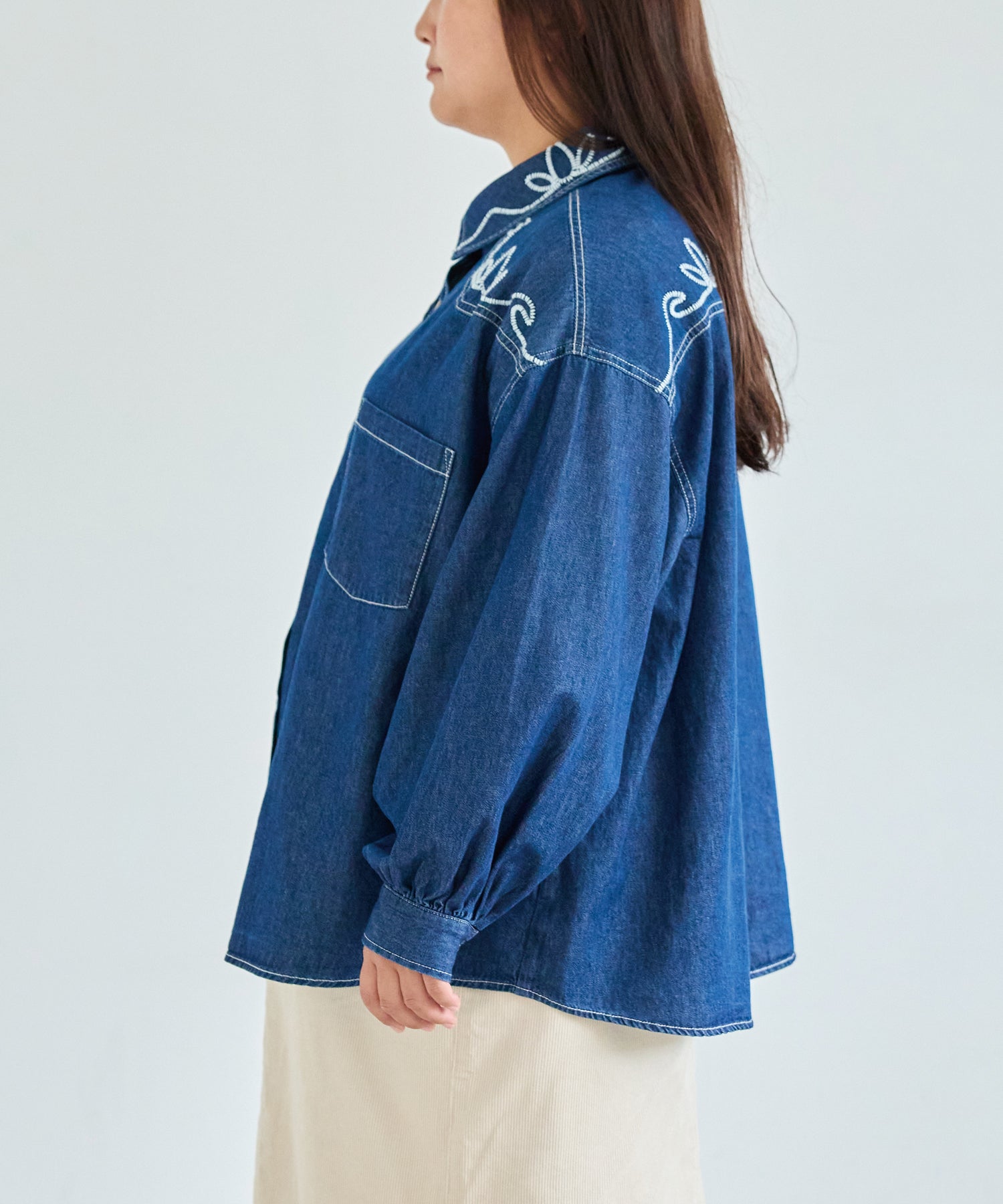 サイド　model:161cm 着用サイズ:3L