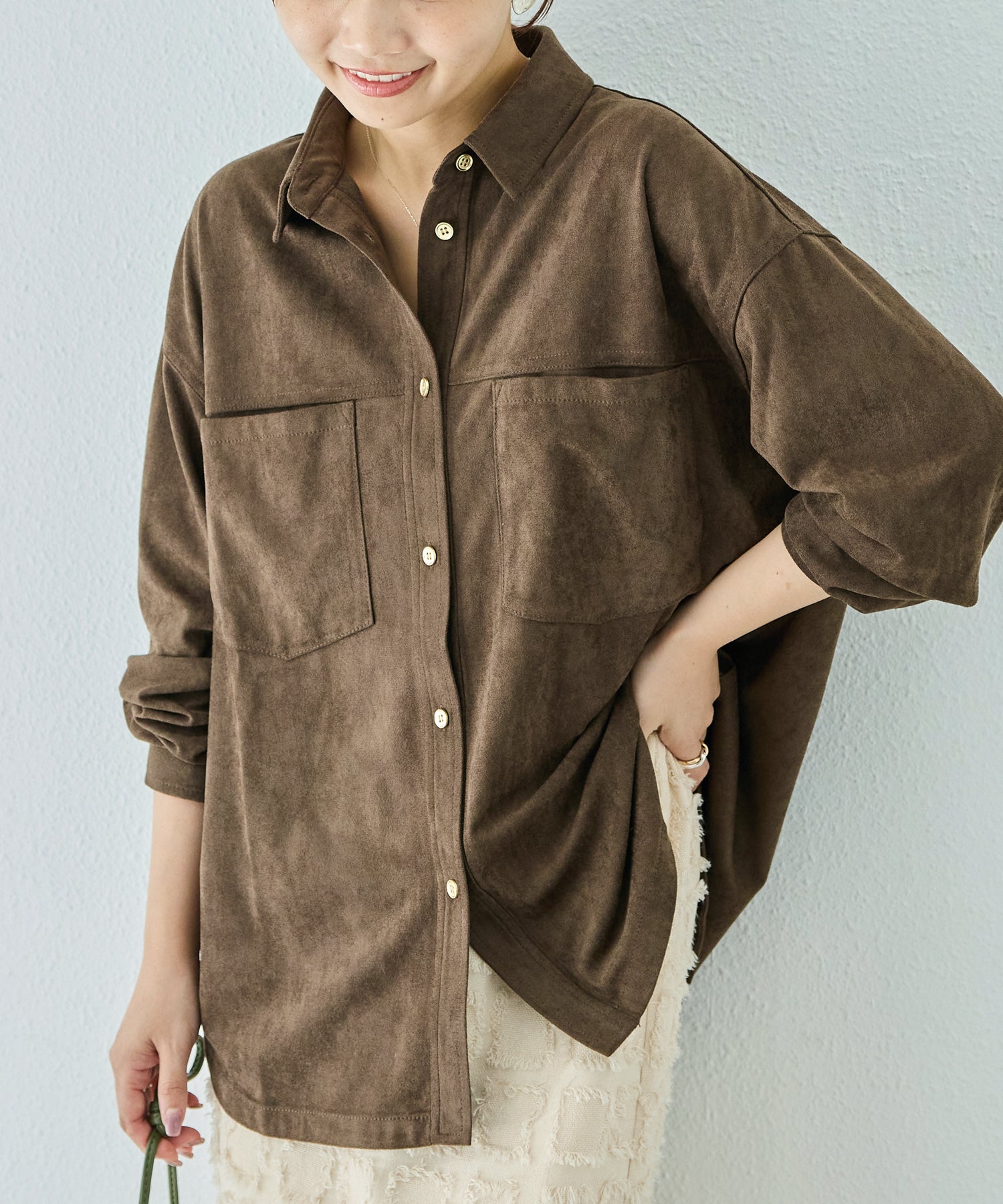 ブラウン　model:156cm 着用サイズ:M