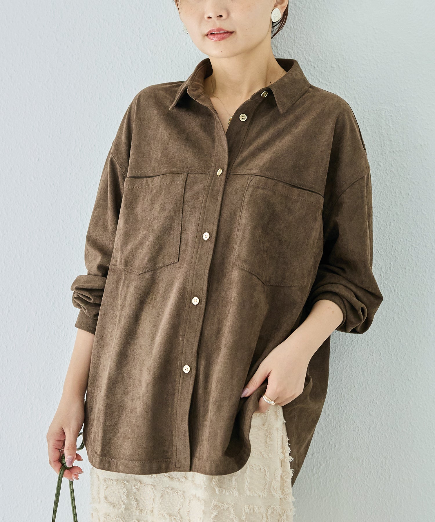 ブラウン　model:156cm 着用サイズ:M