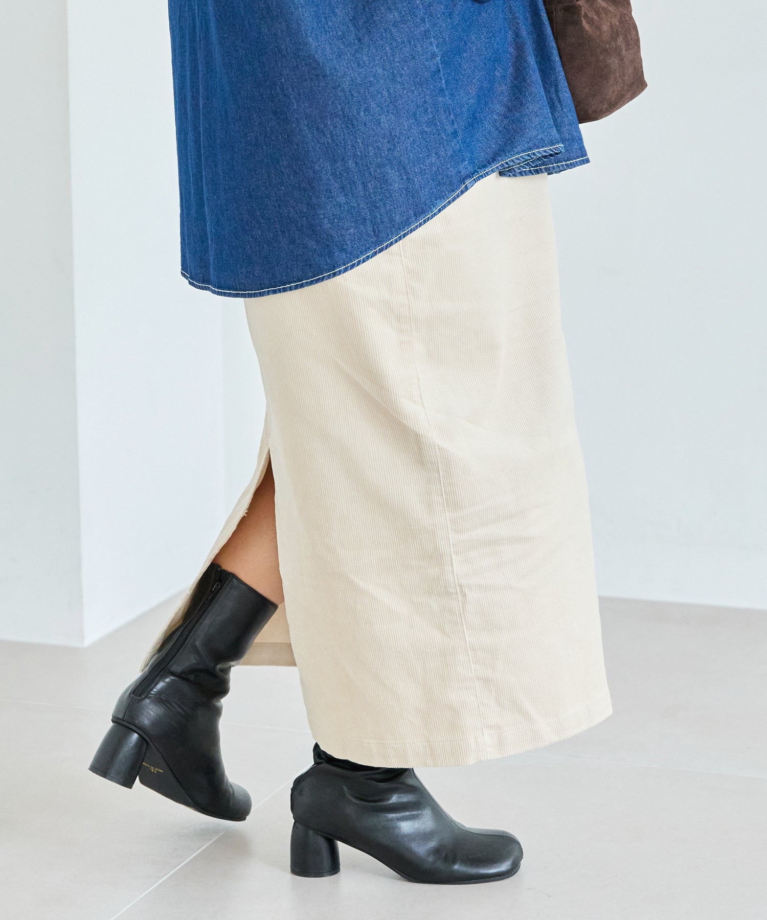 アイボリー　model:161cm 着用サイズ:3L