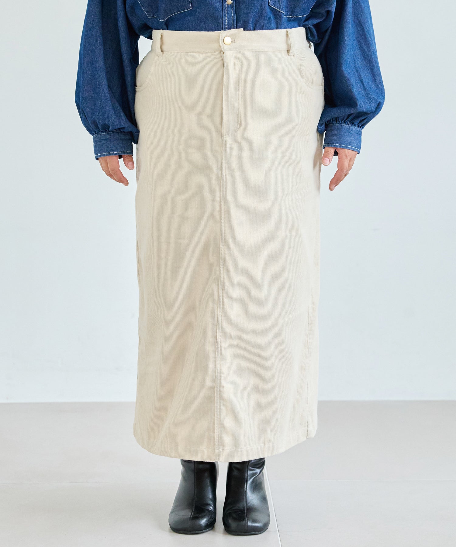 フロント　model:161cm 着用サイズ:3L