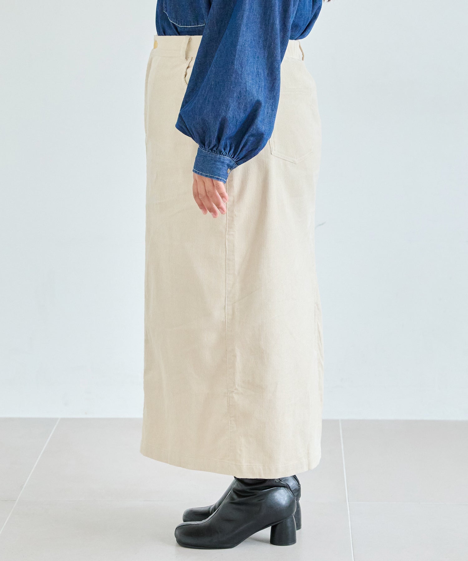 サイド　model:161cm 着用サイズ:3L