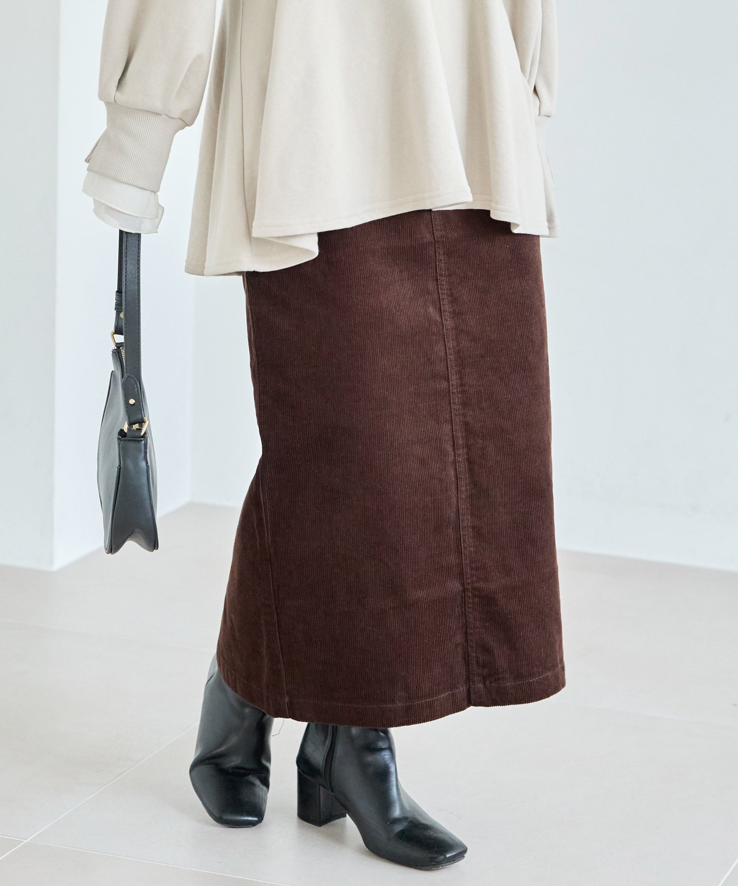 ブラウン　model:156cm 着用サイズ:M