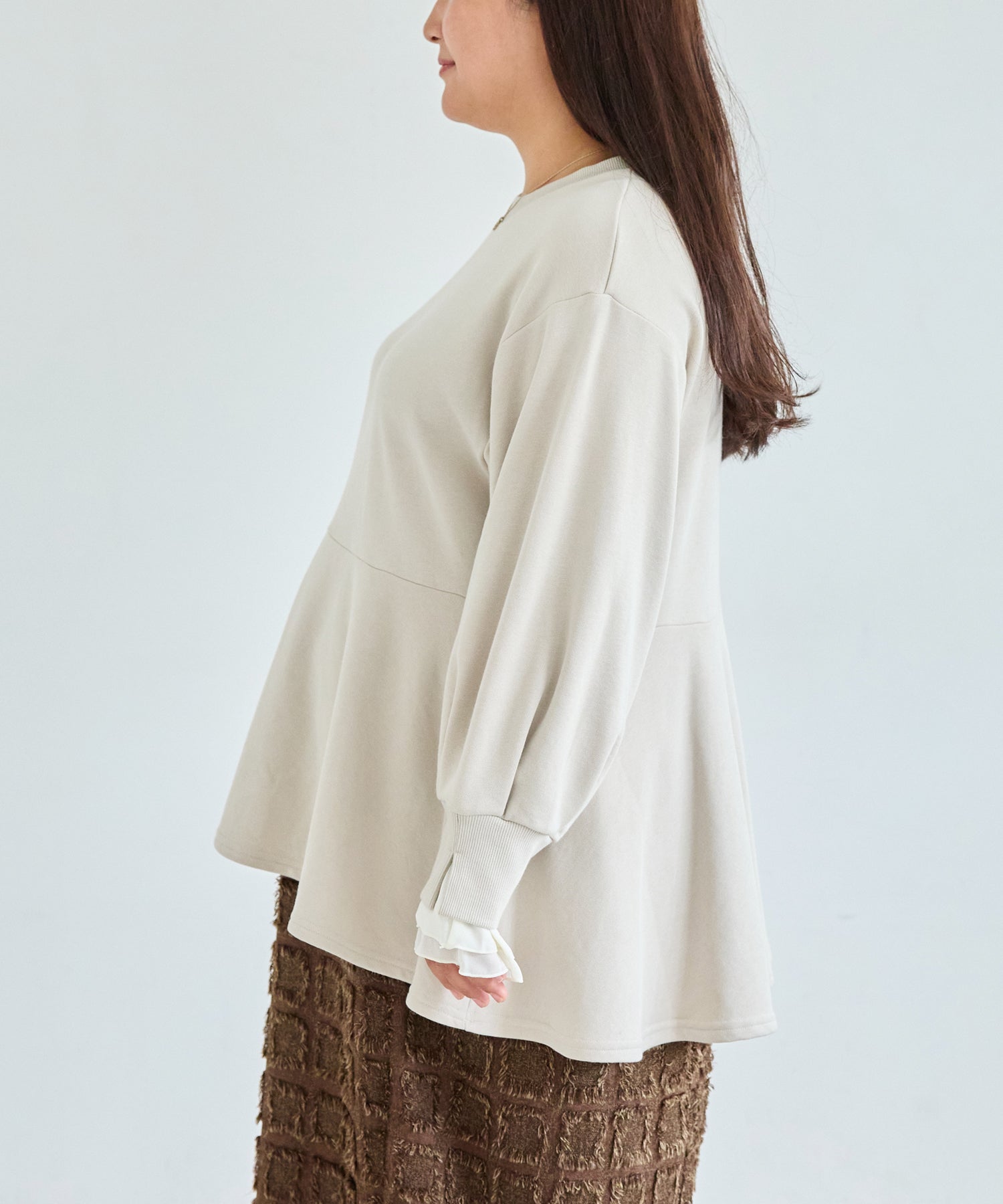 サイド　model:161cm 着用サイズ:3L