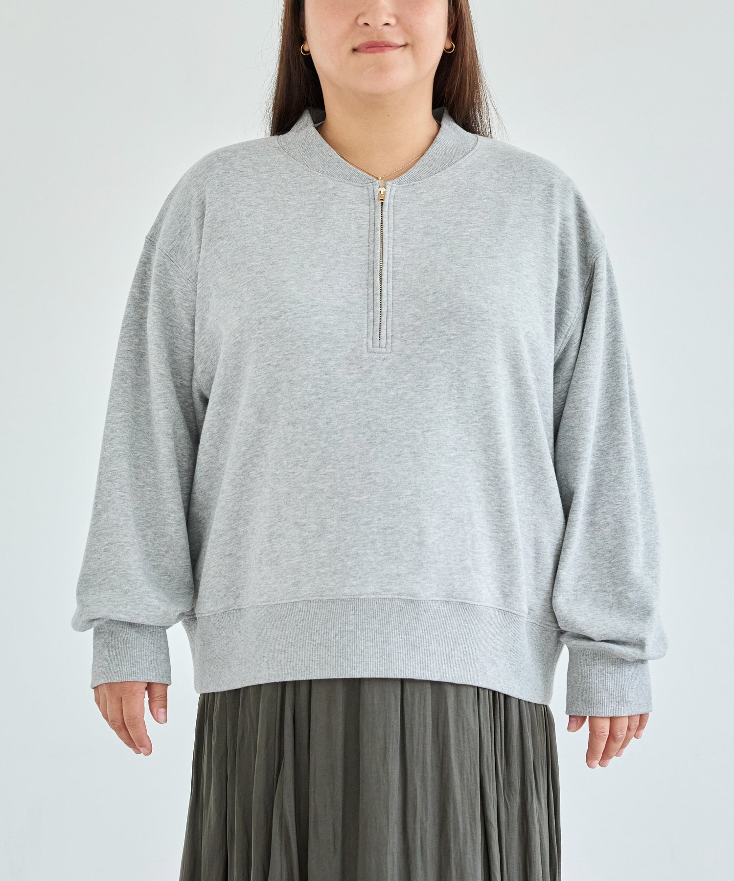 フロント　model:161cm 着用サイズ:3L