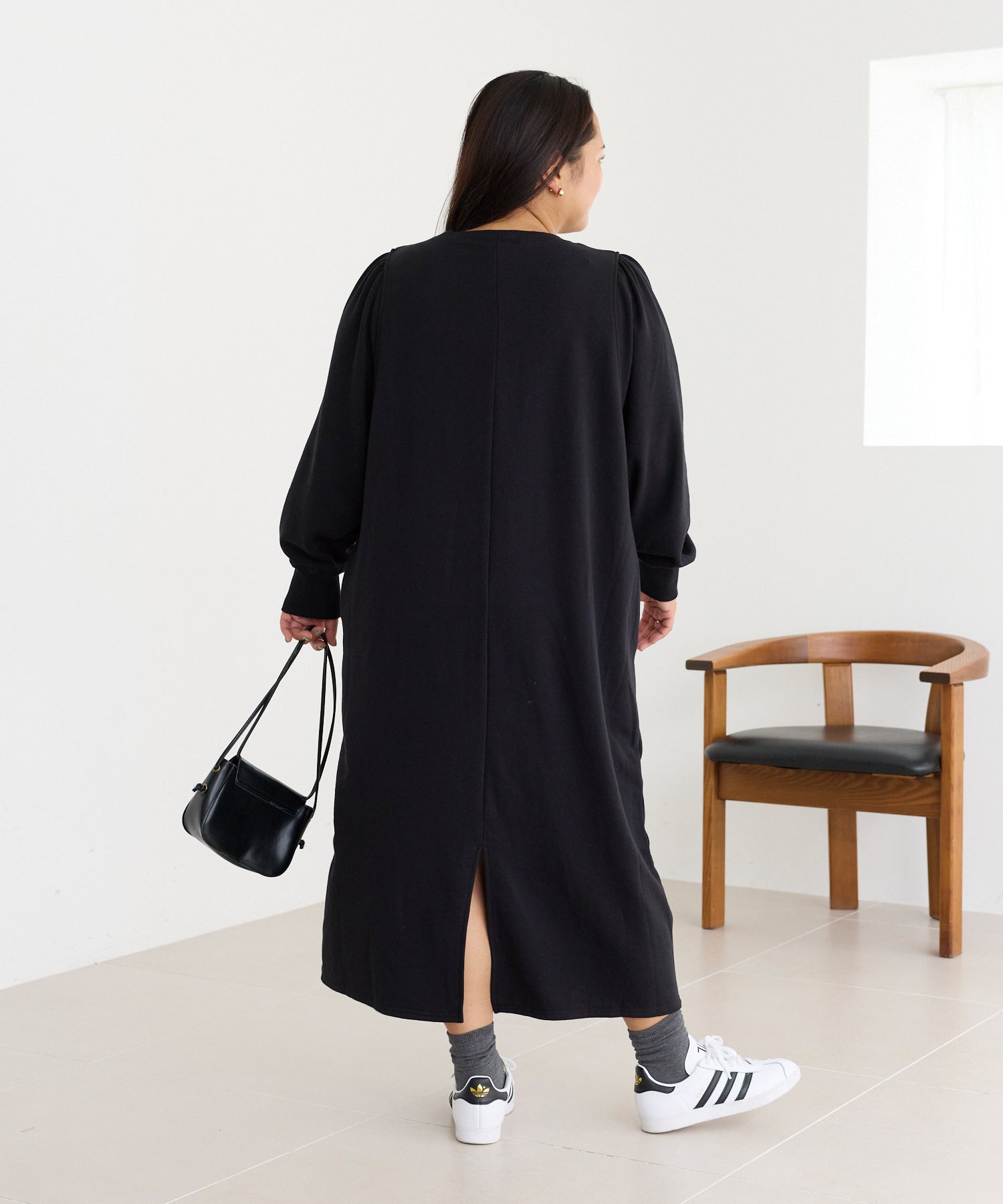 【好機能シリーズ】吸湿発熱/静電気防止/発熱裏毛ワンピース