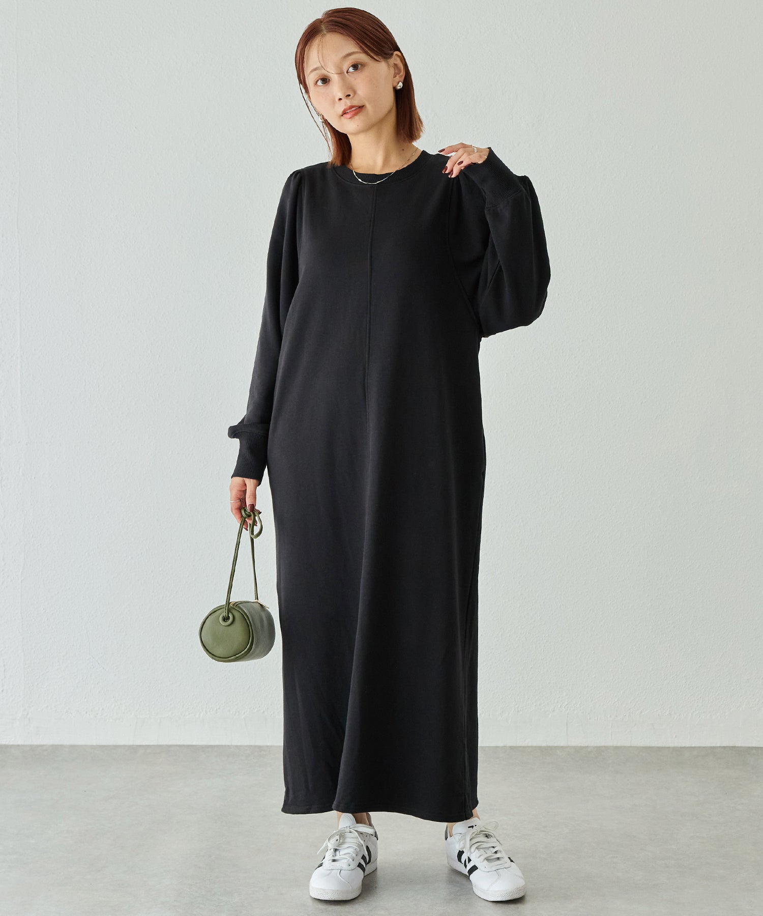 【好機能シリーズ】吸湿発熱/静電気防止/発熱裏毛ワンピース