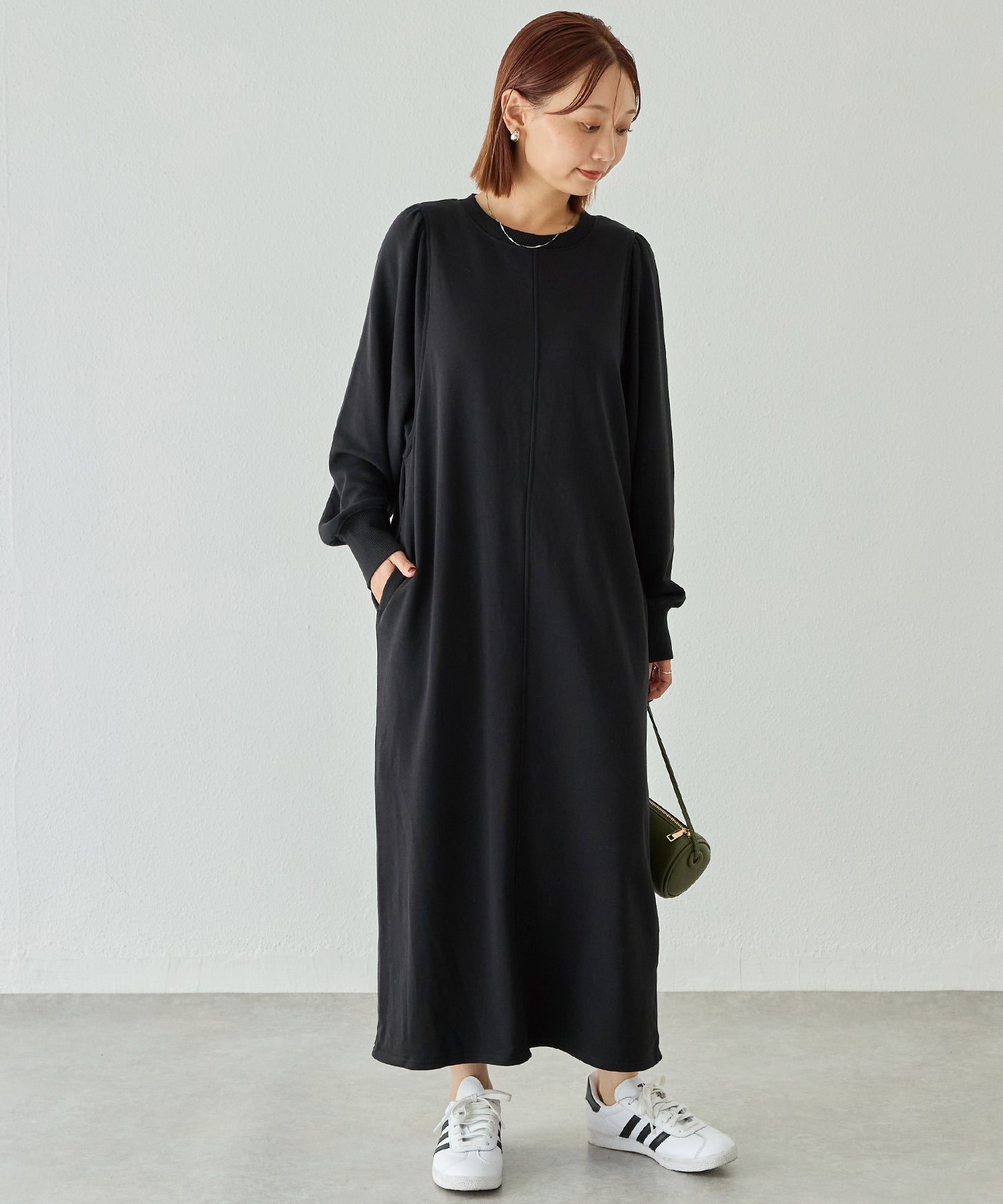 【好機能シリーズ】吸湿発熱/静電気防止/発熱裏毛ワンピース