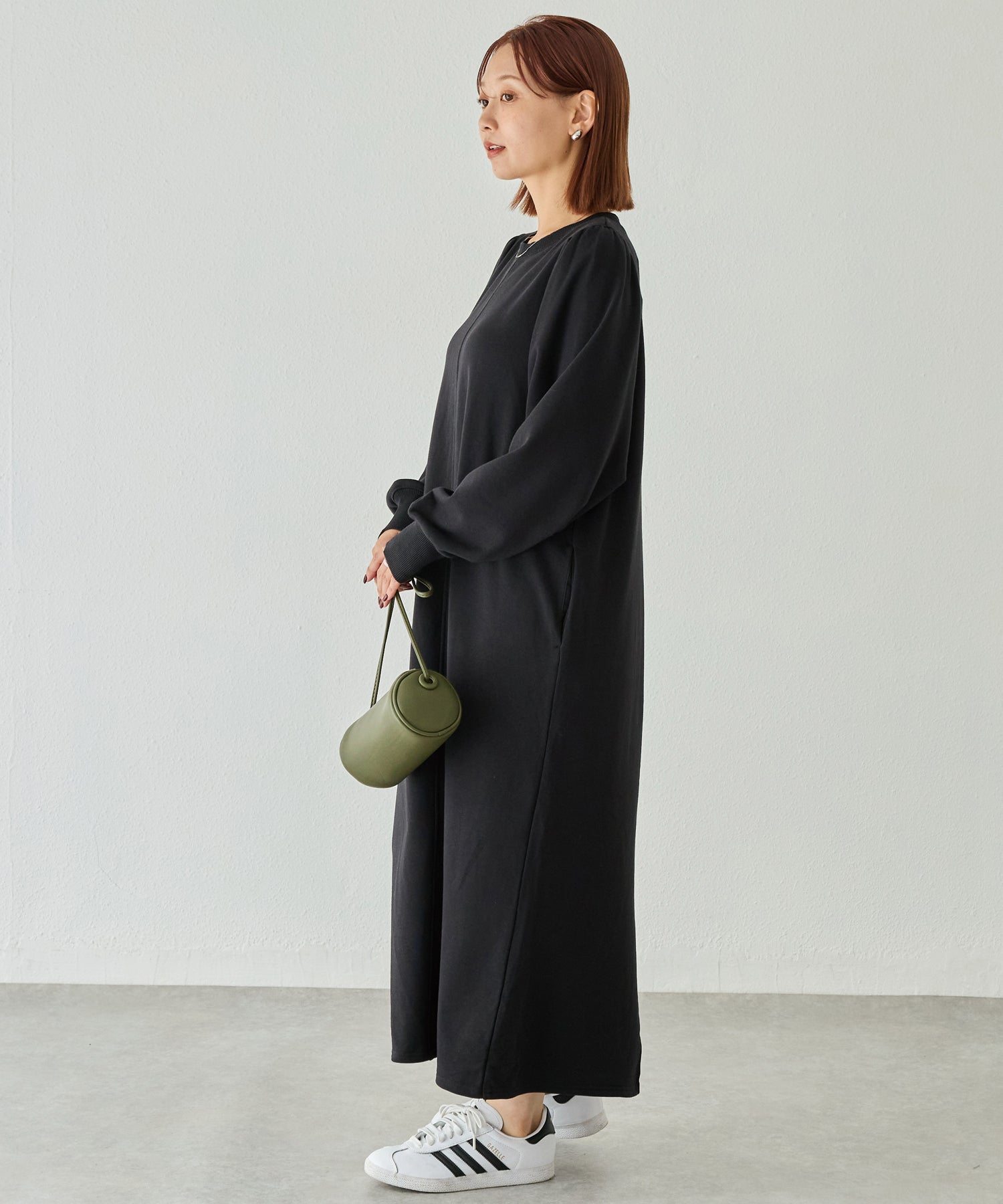 【好機能シリーズ】吸湿発熱/静電気防止/発熱裏毛ワンピース