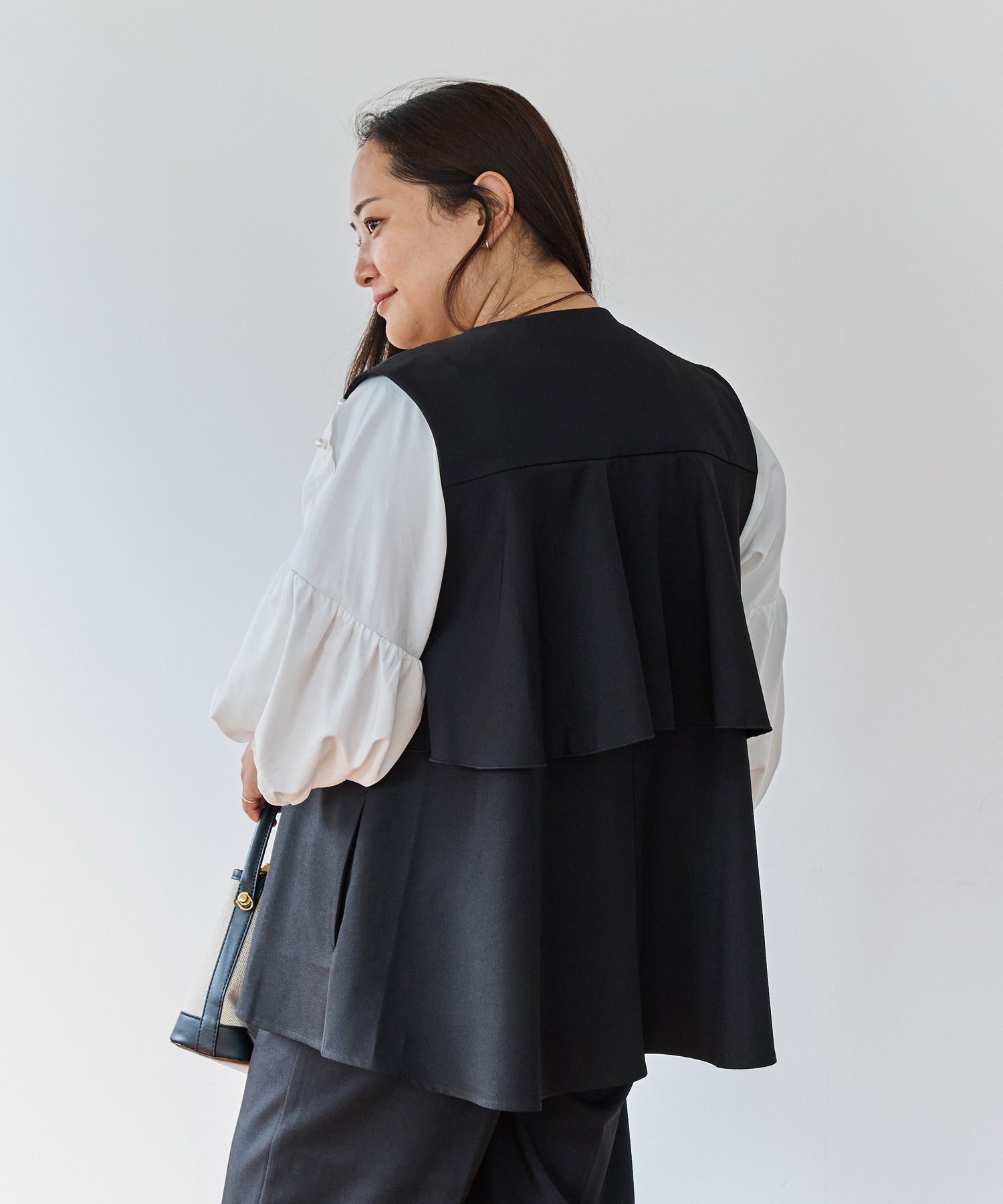 ブラック　model:161cm 着用サイズ:3L
