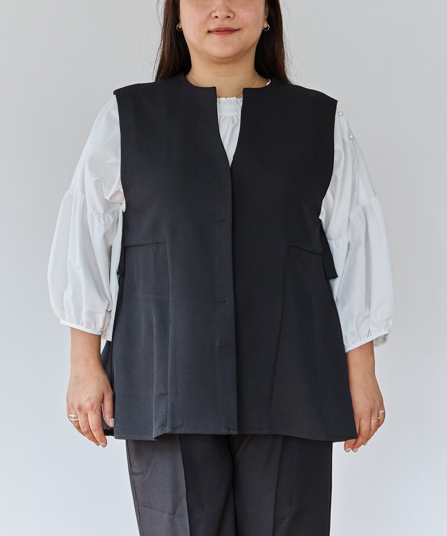 フロント　model:161cm 着用サイズ:3L