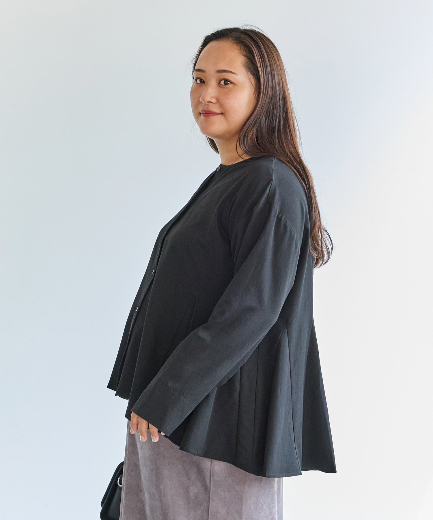 ブラック　model:161cm 着用サイズ:3L