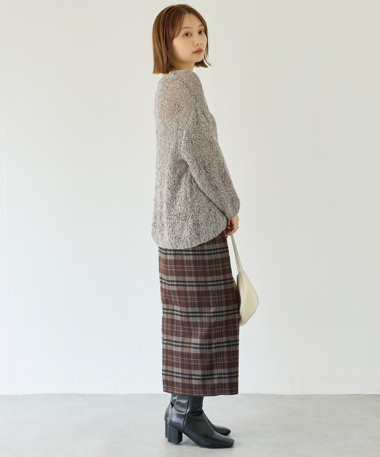 【洗える】ラメモールヤーンプルオーバー