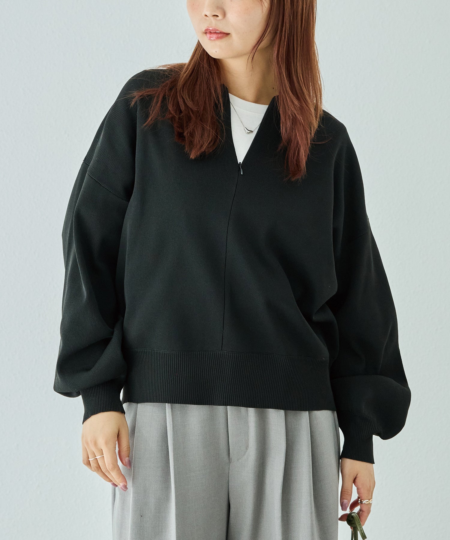 ブラック　model:156cm 着用サイズ:F