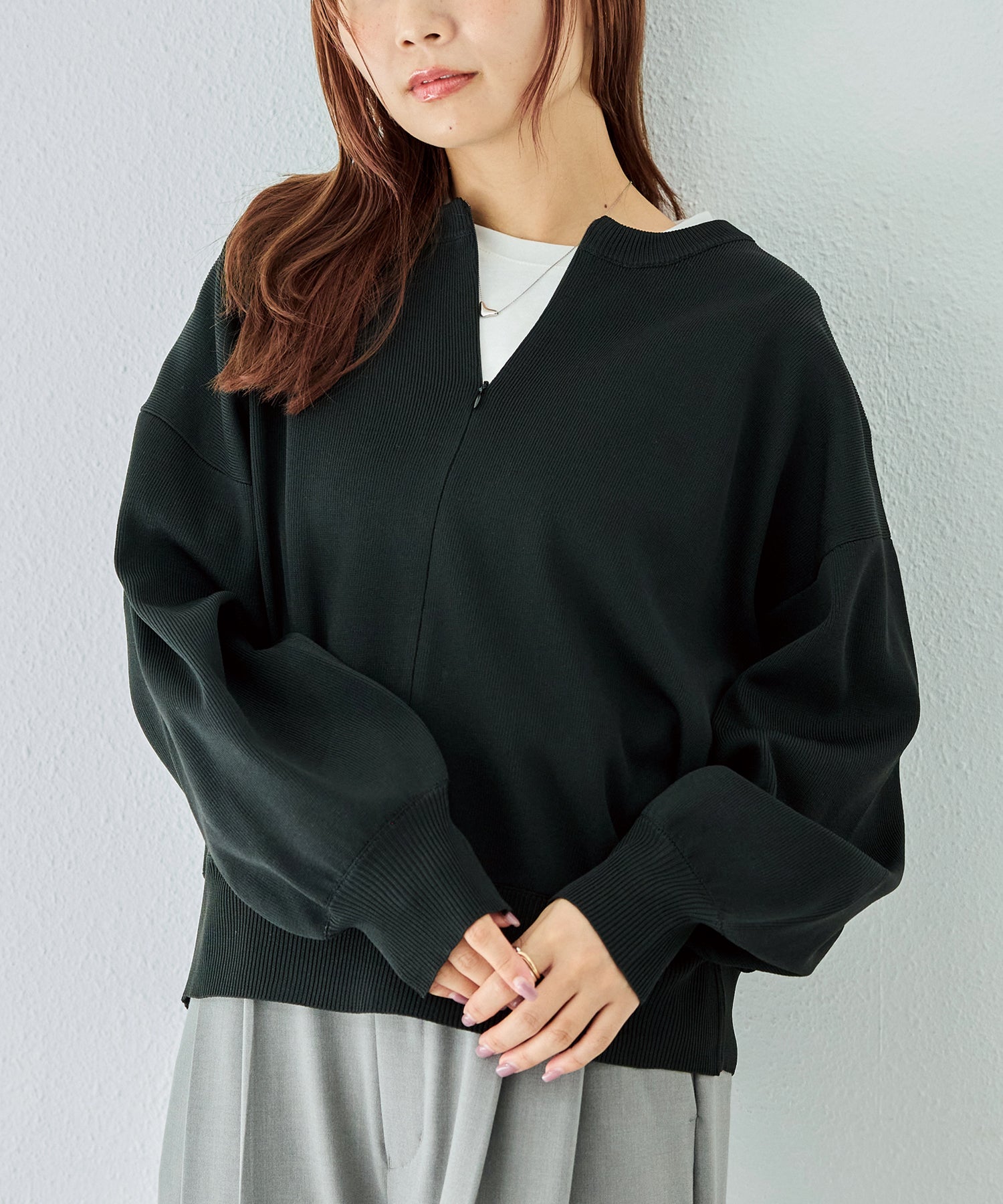 ブラック　model:156cm 着用サイズ:F