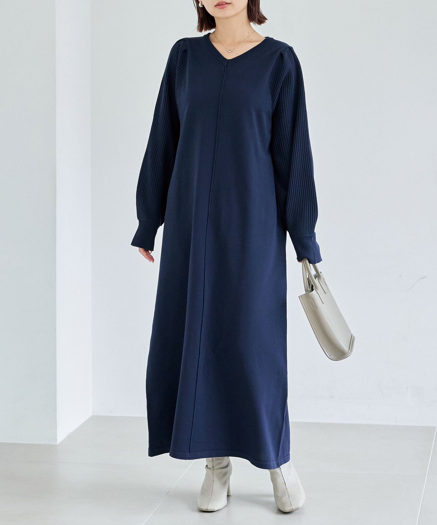 ネイビー　model:156cm 着用サイズ:M