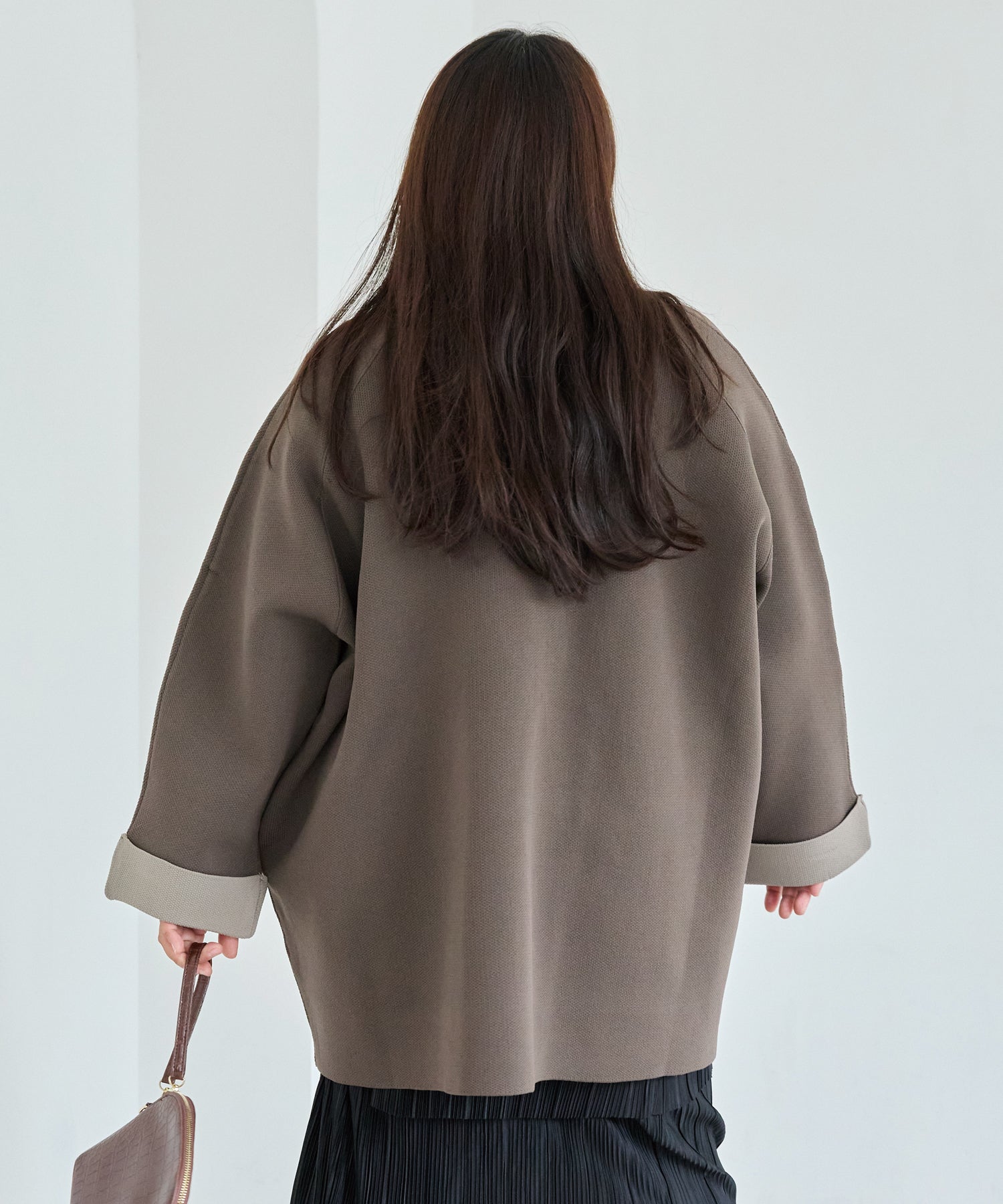 ブラウン　model:161cm 着用サイズ:3L