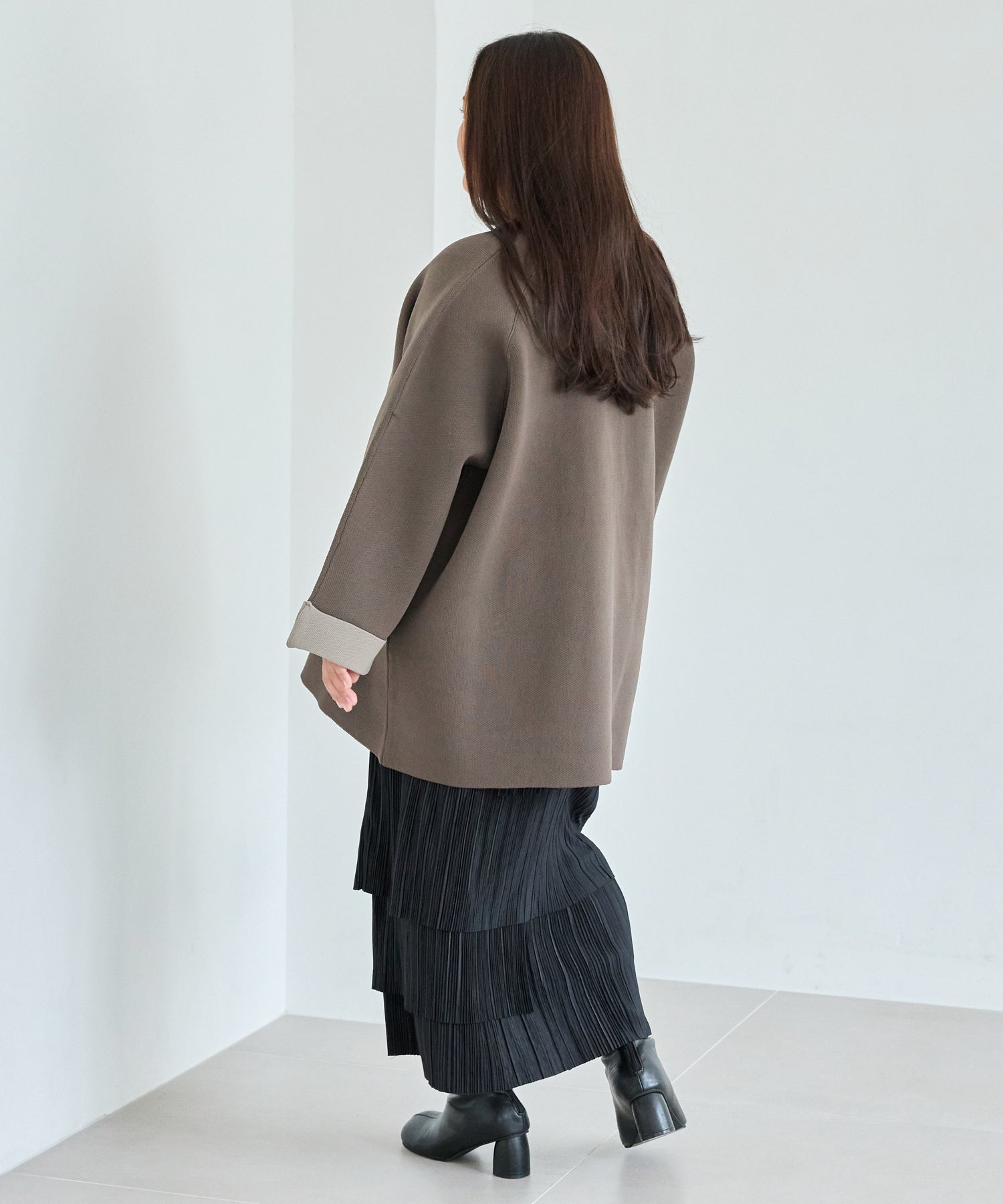 ブラウン　model:161cm 着用サイズ:3L