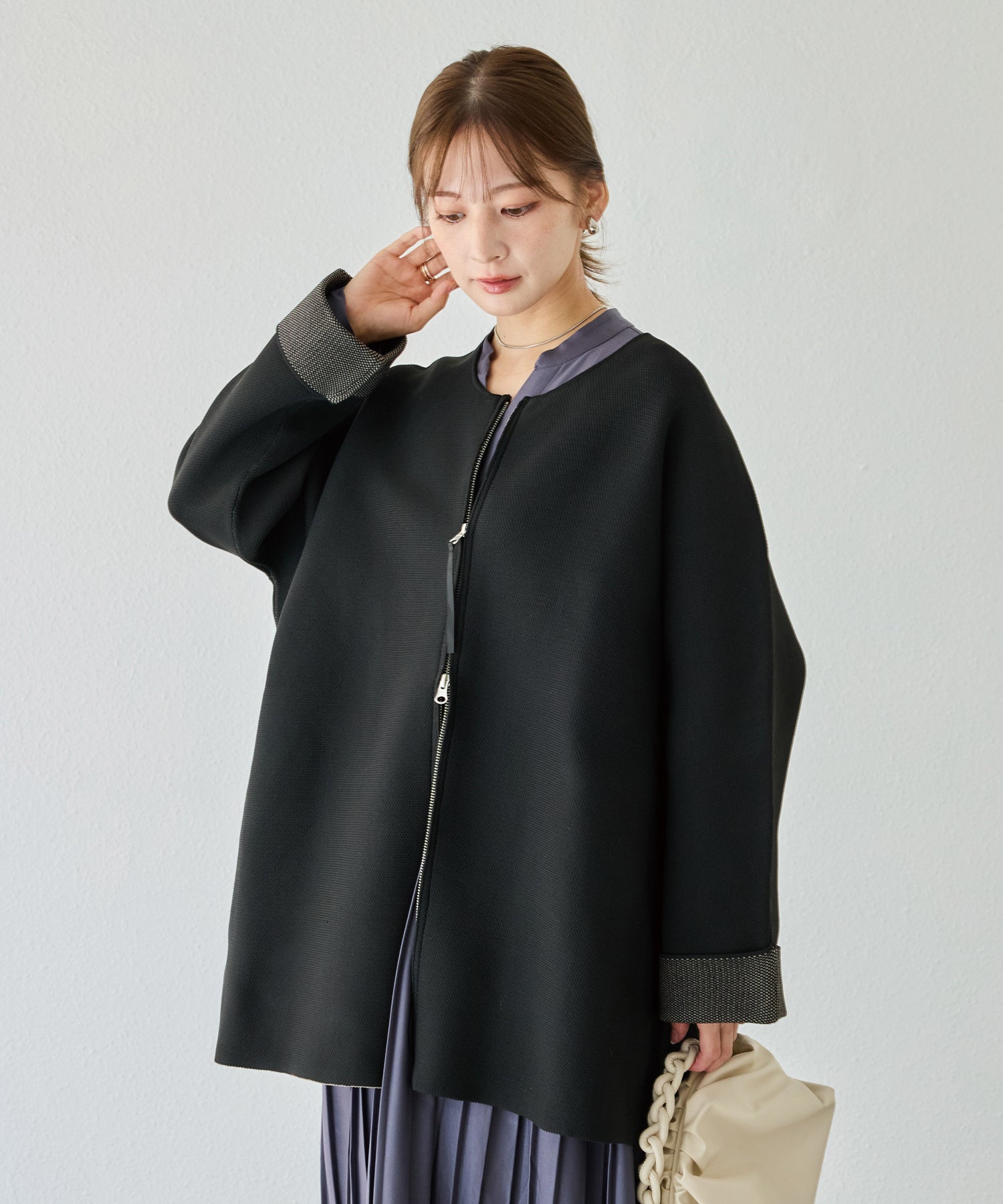 ブラック　model:156cm 着用サイズ:F