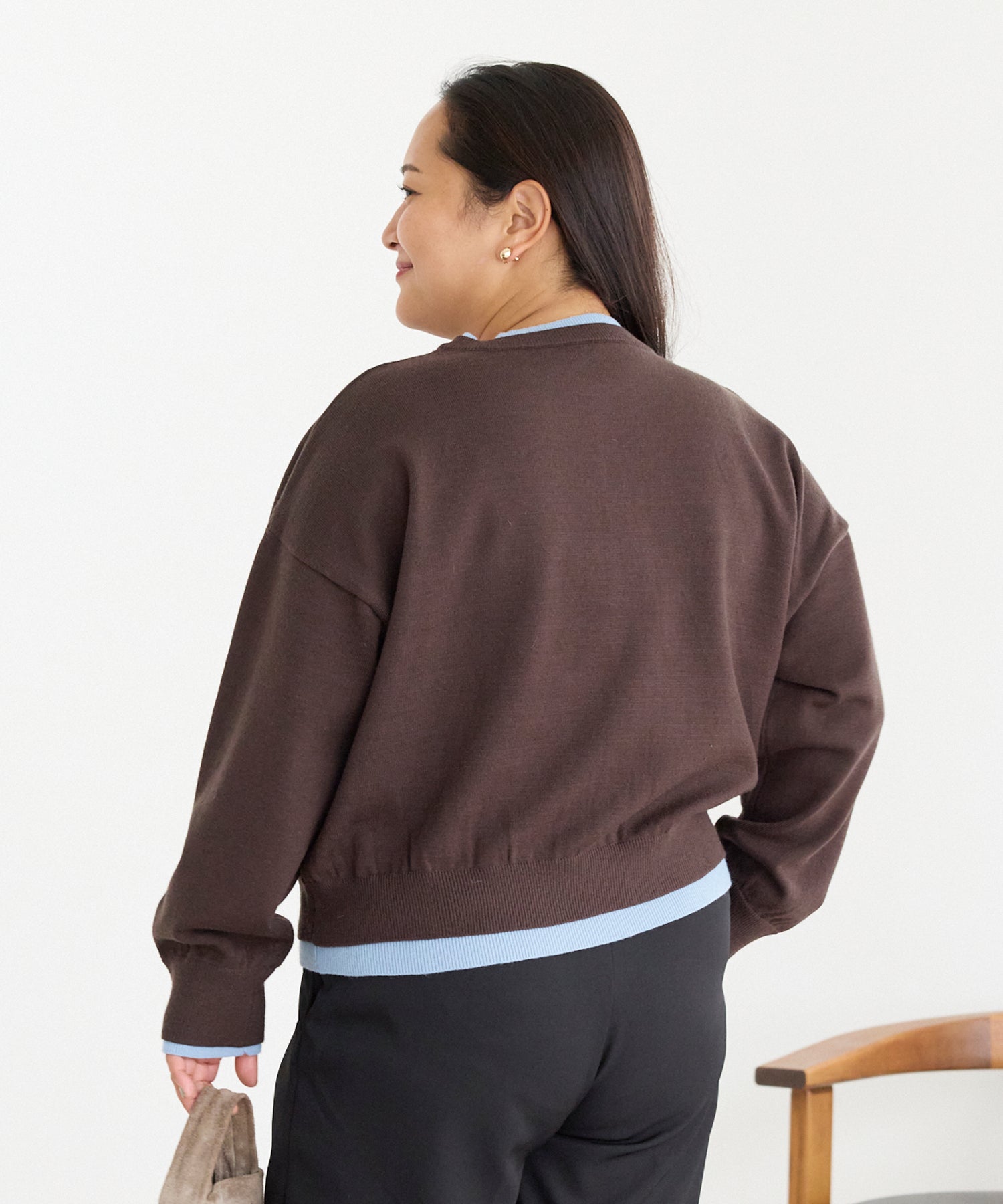 レイヤード風カーデライクトップス