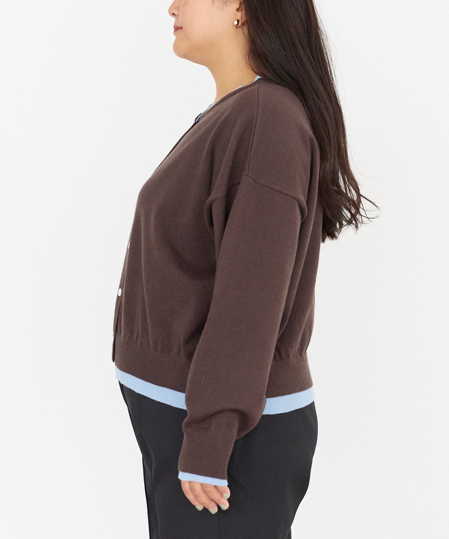 レイヤード風カーデライクトップス