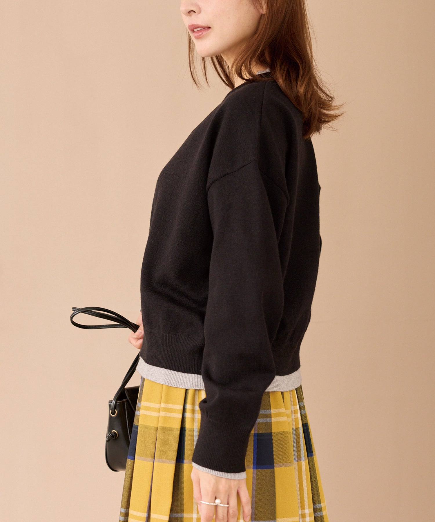 レイヤード風カーデライクトップス