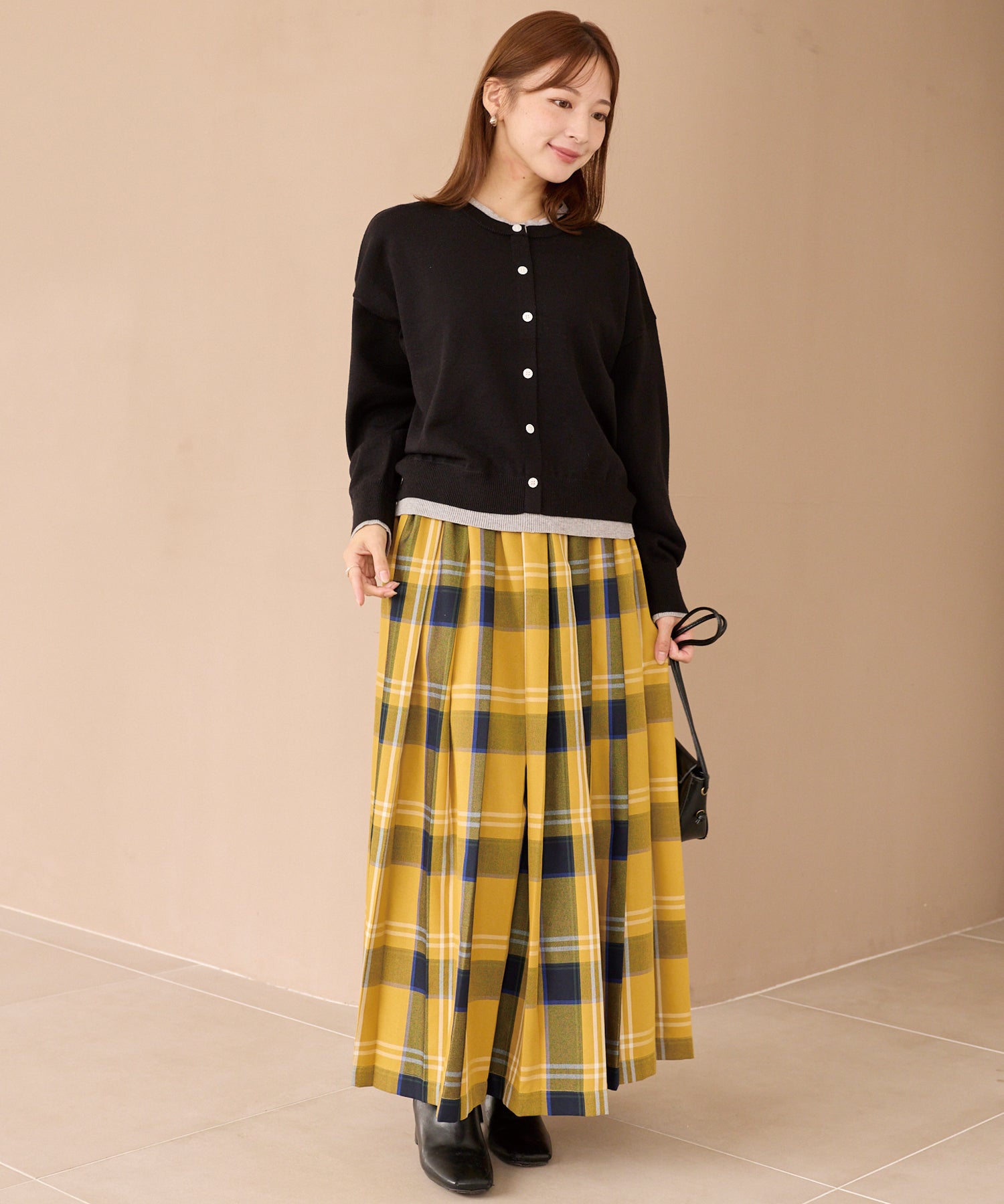 レイヤード風カーデライクトップス