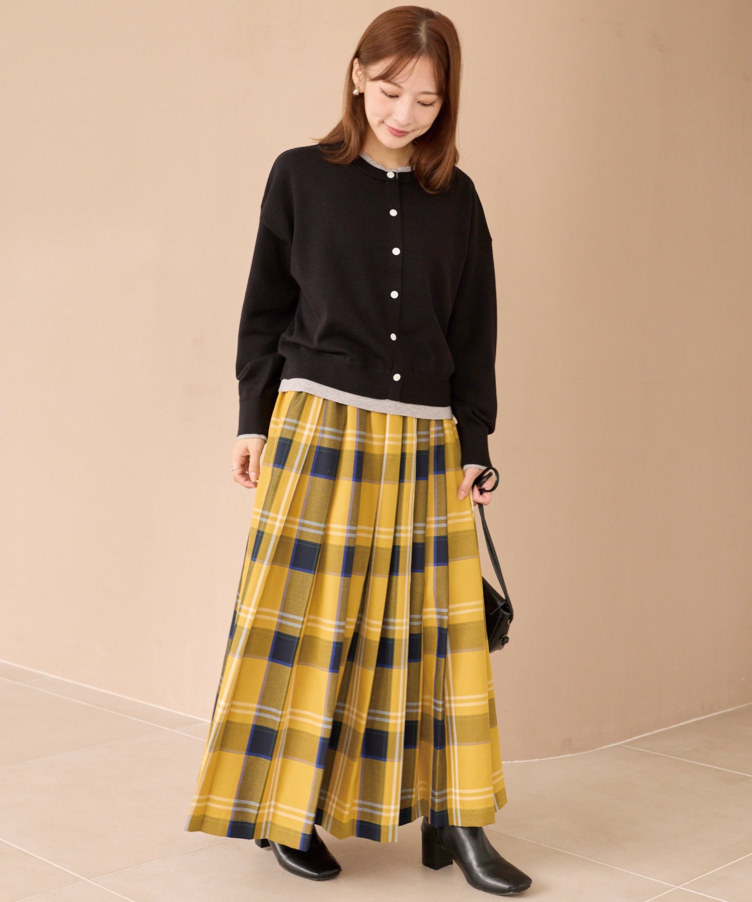 レイヤード風カーデライクトップス