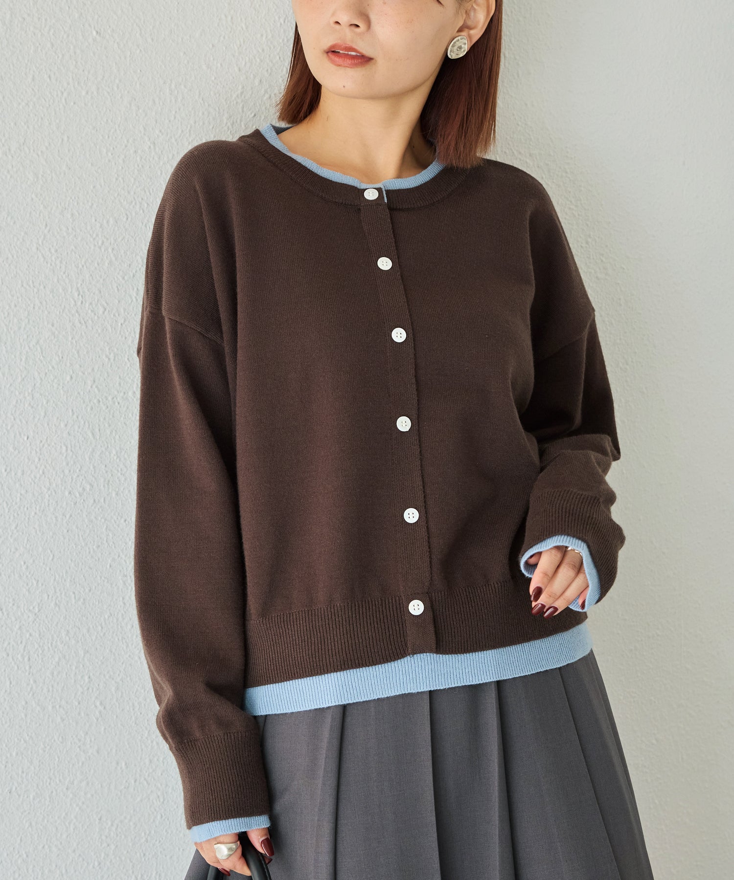 ブラウン　model:156cm 着用サイズ:F