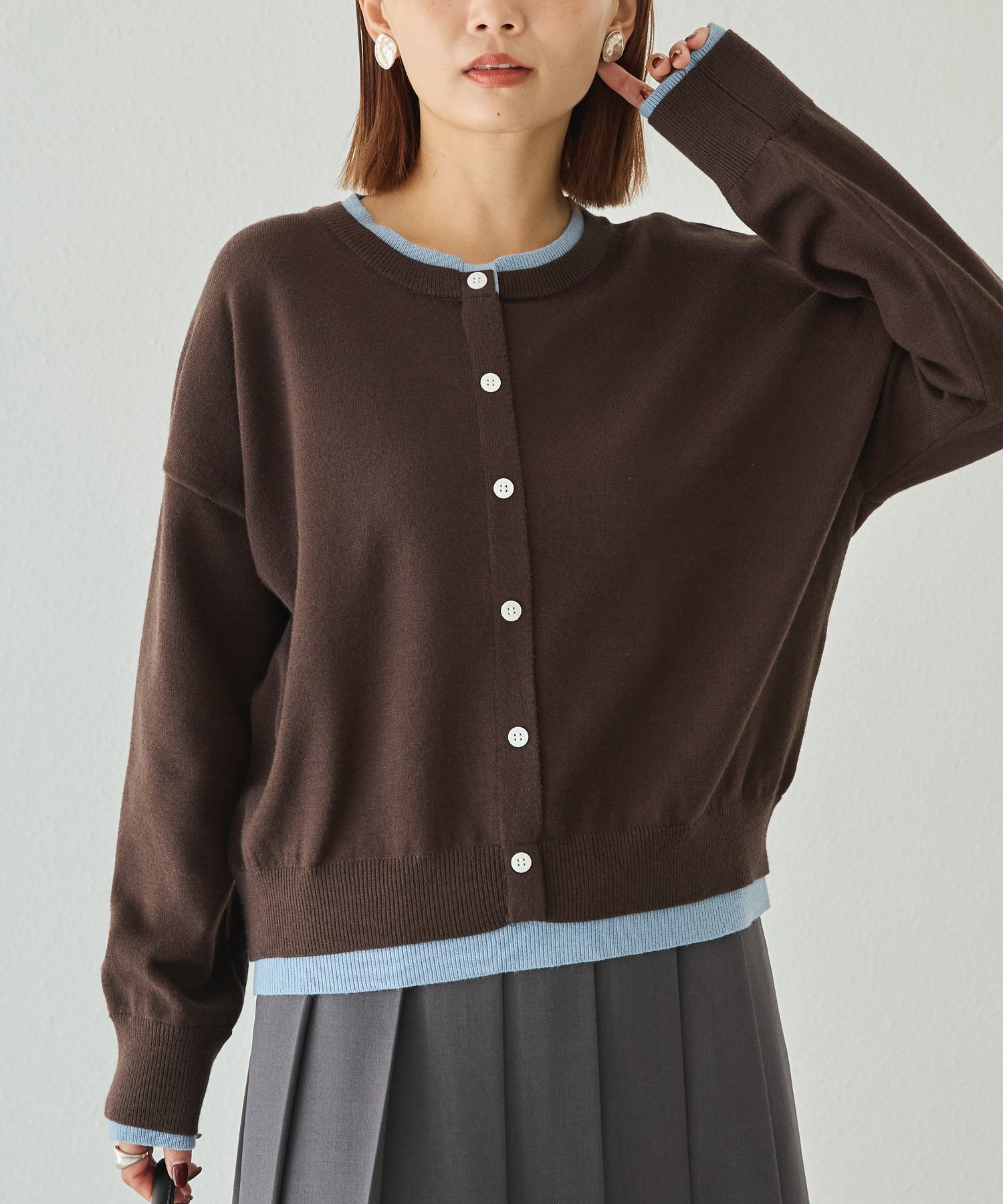 ブラウン　model:156cm 着用サイズ:F