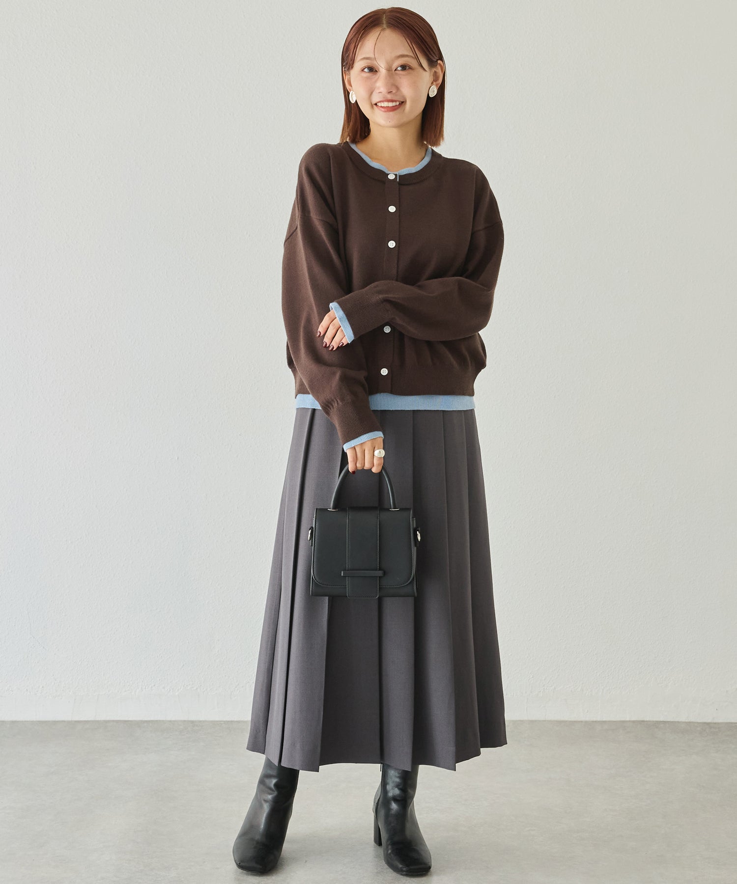 レイヤード風カーデライクトップス