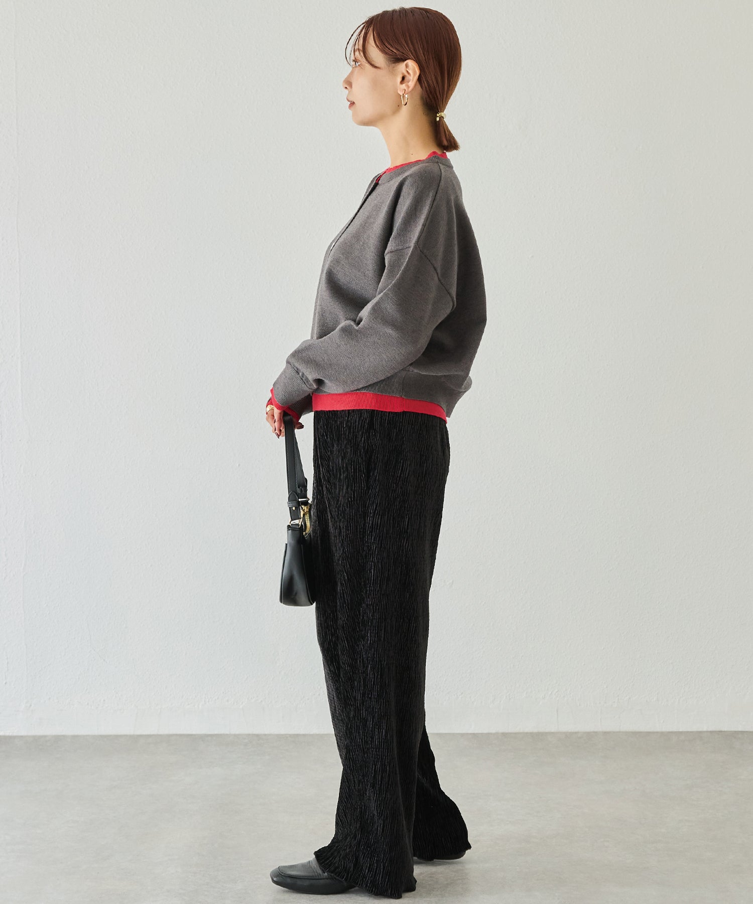 レイヤード風カーデライクトップス